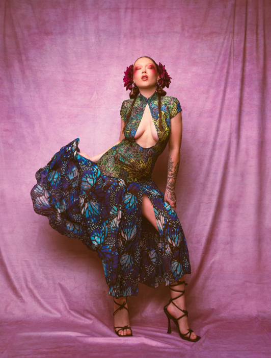 Multicolor Purple Abstract Texture Backdrop for Photo Booth DHP-701