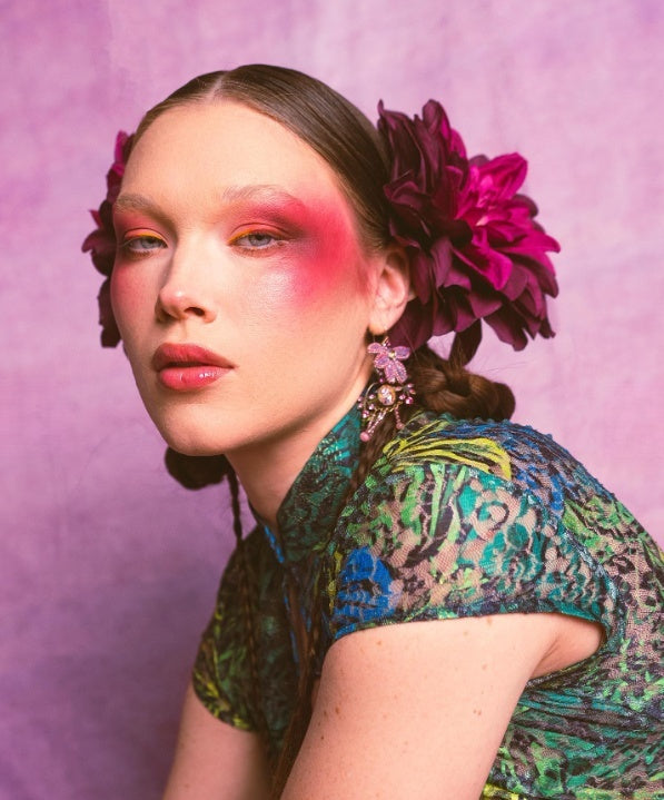 Multicolor Purple Abstract Texture Backdrop for Photo Booth DHP-701