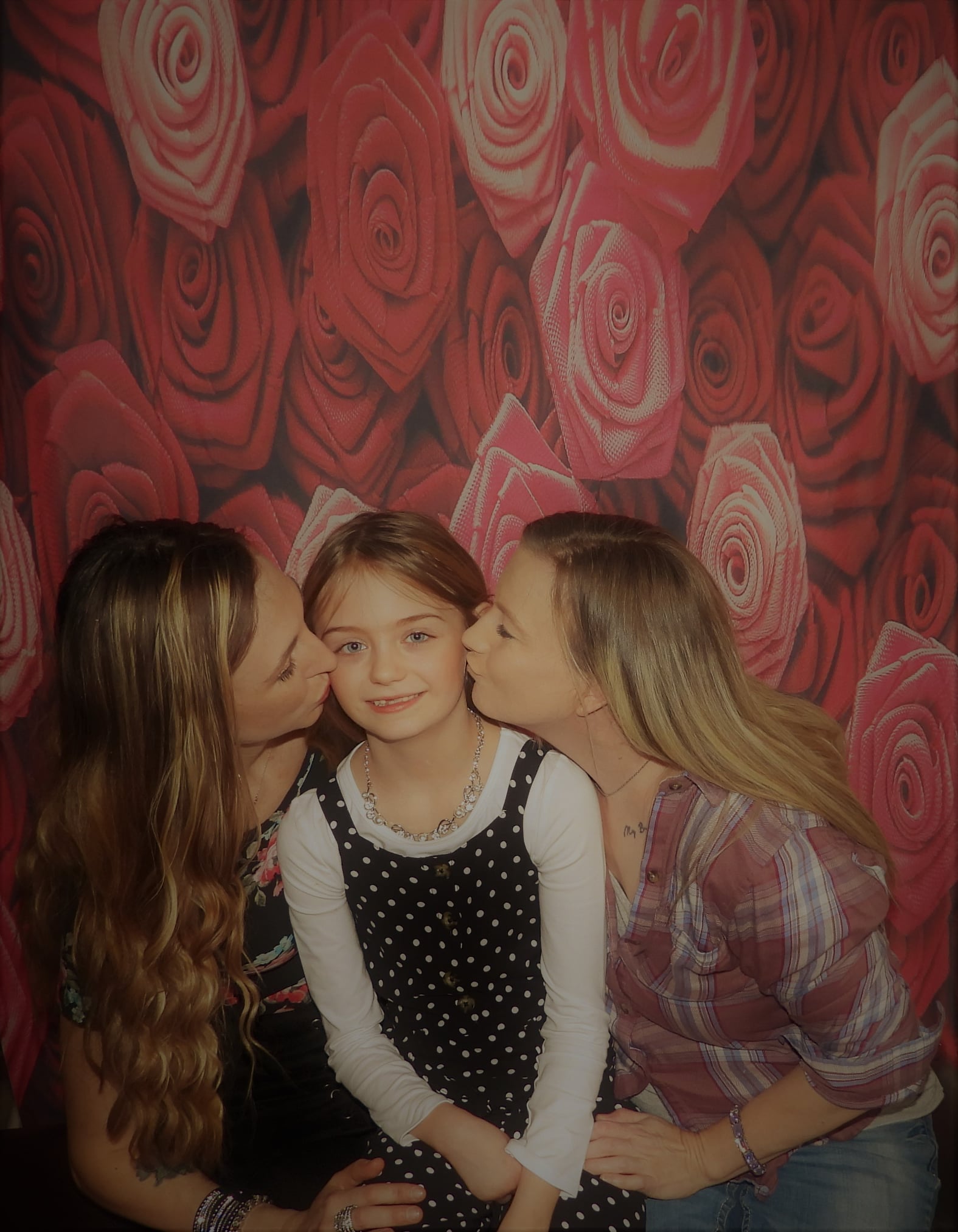 Red Rose Flower Backdrop for Photo Studio ZH-94