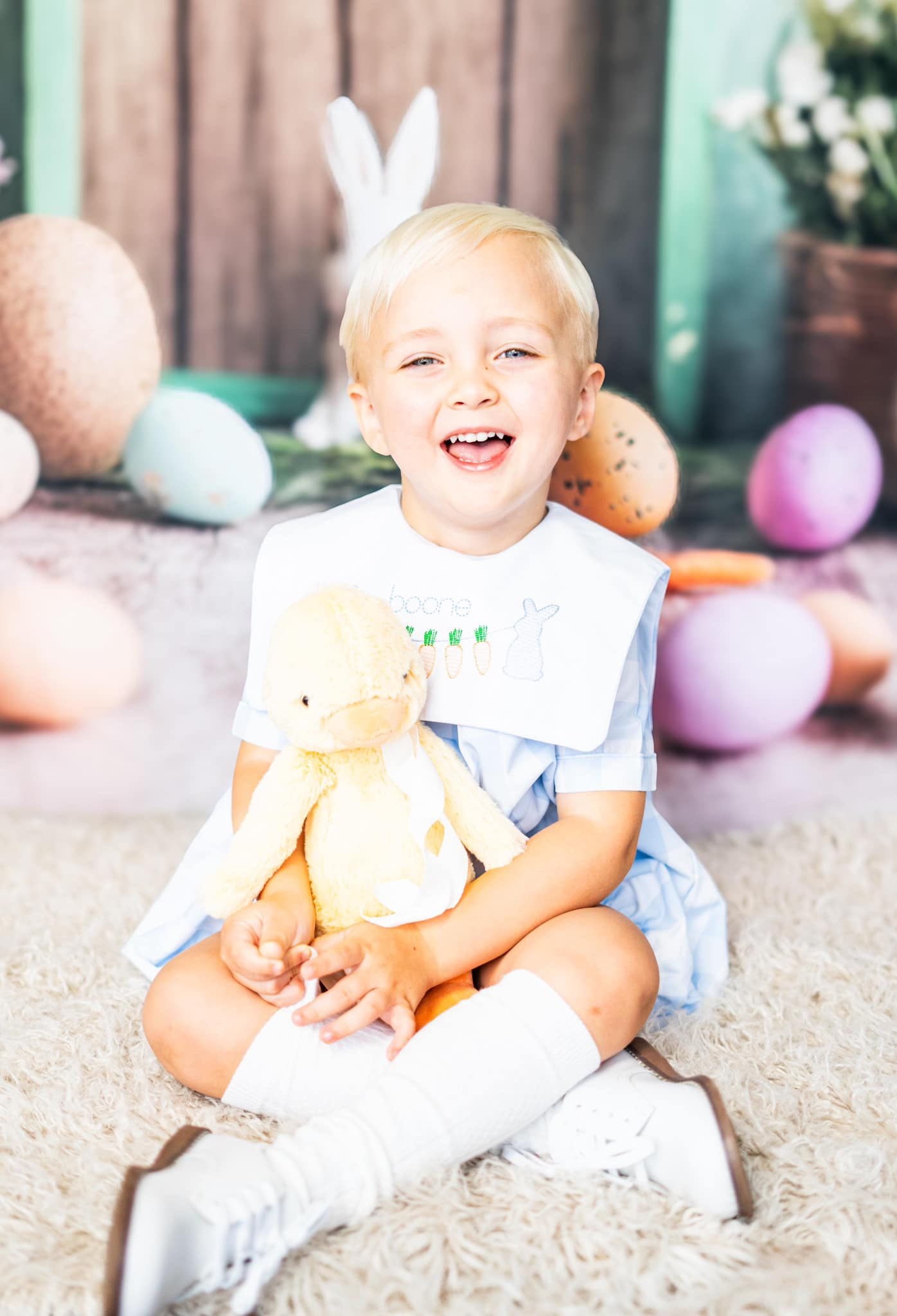 Easter Photo Backdrop Enchanted Green Door Bunny Backdrop CSH2-96
