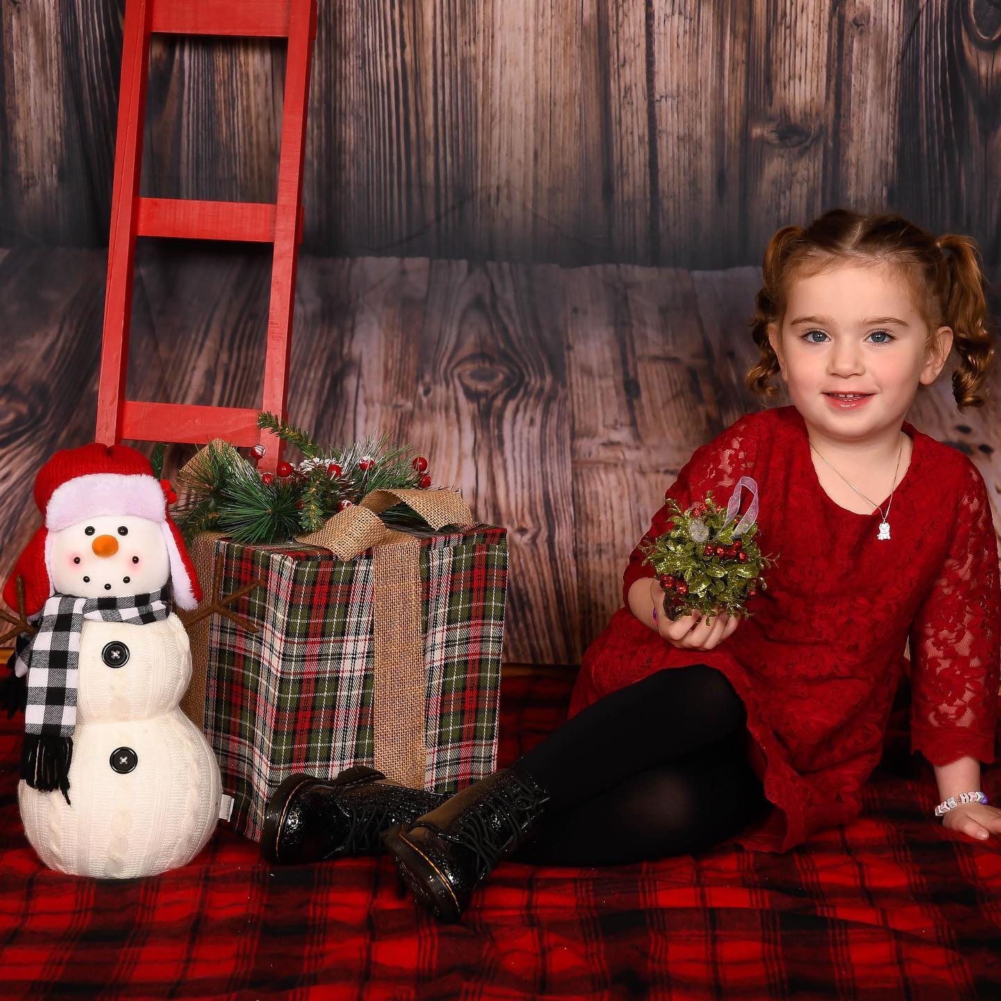Beautiful Snowflake Wooden Photography Backdrop WY00024