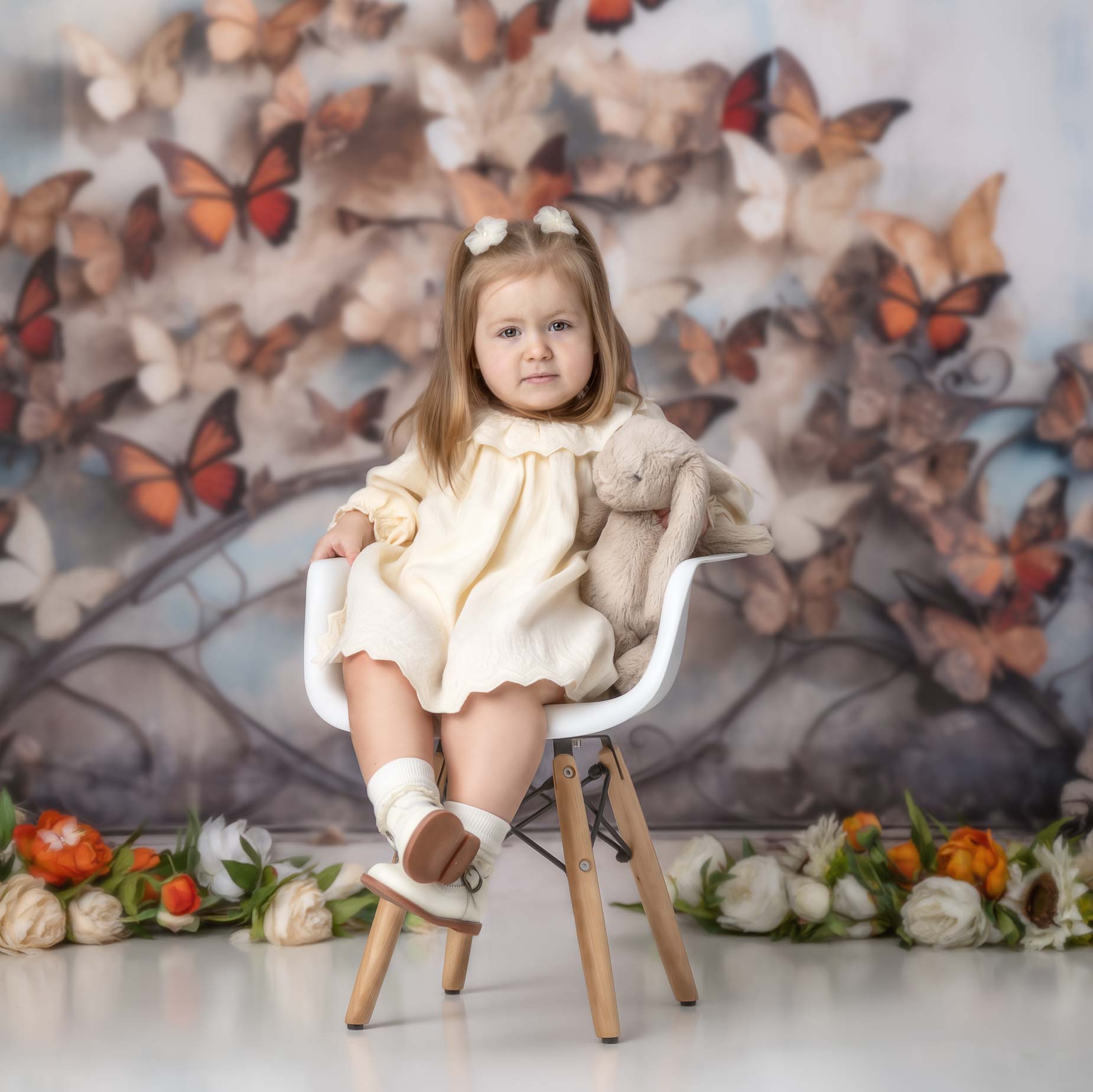 Artistic Autumn Tree with Butterflies Backdrop BRP7-201