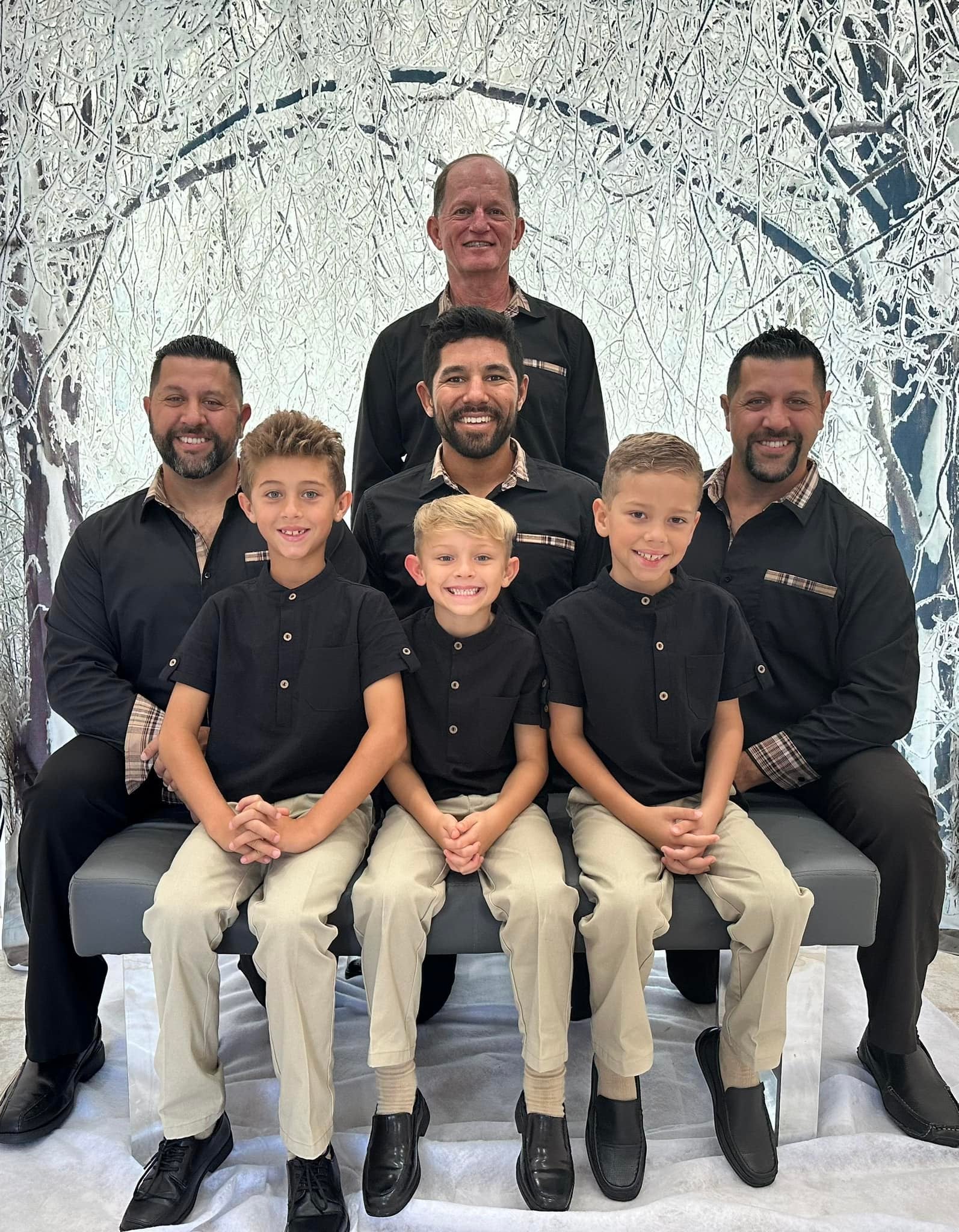 Christmas White Snow Tree Photography Backdrop KAT-87