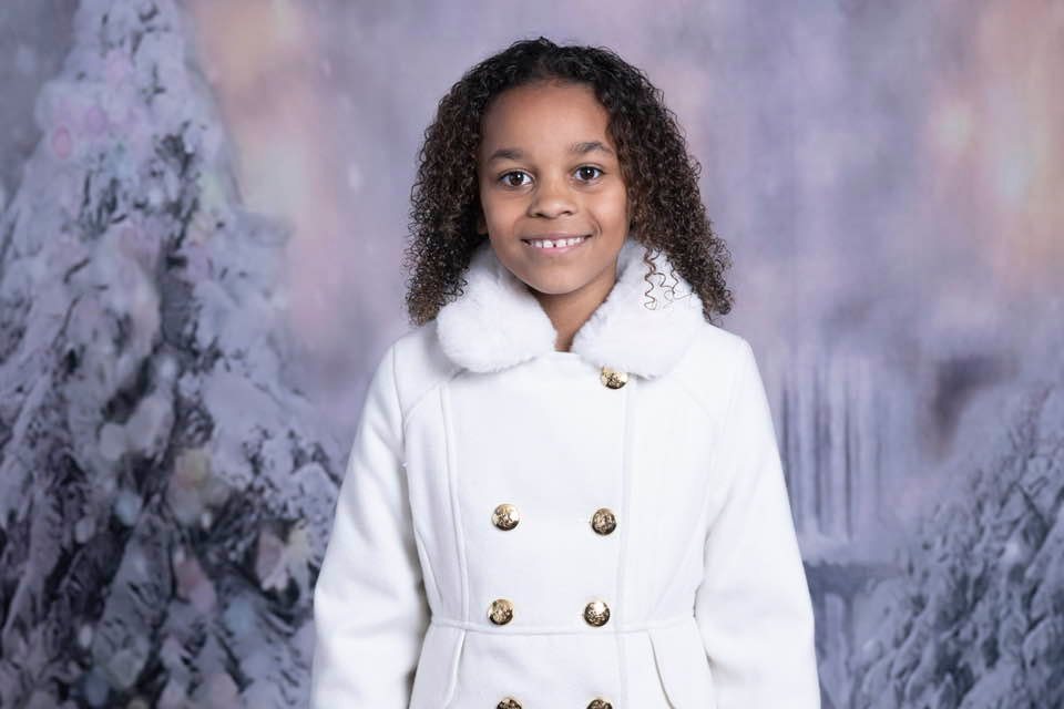 Winter Snow Christmas Tree Bokeh Photo Studio Backdrop G-1194
