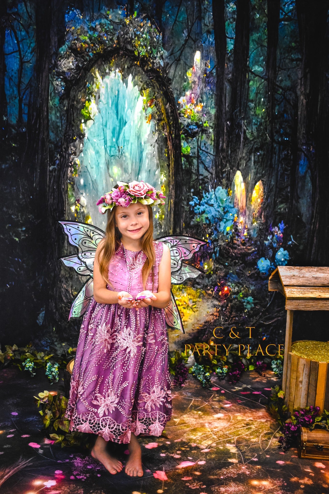 Fantasy Oil Painting Forest Photography Backdrop M-76