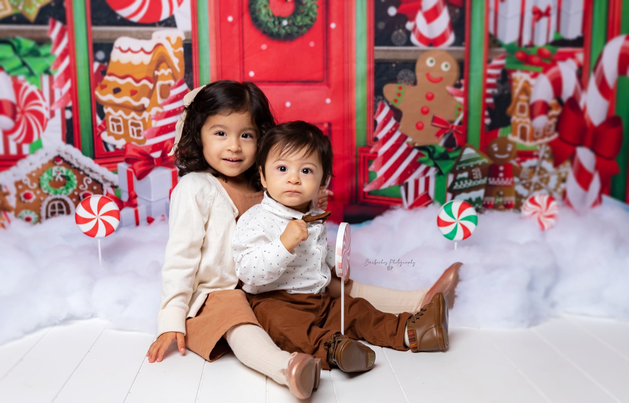 Candy Shop Christmas Holiday Winter Backdrop D851