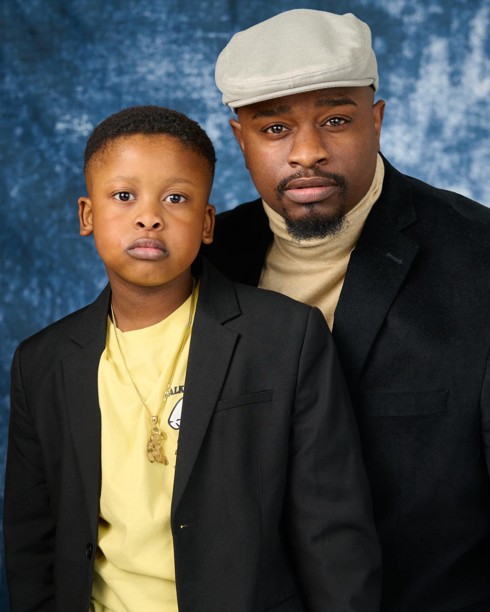 Abstarct Backdrop Blue Concrete Wall for Photo Studio D80
