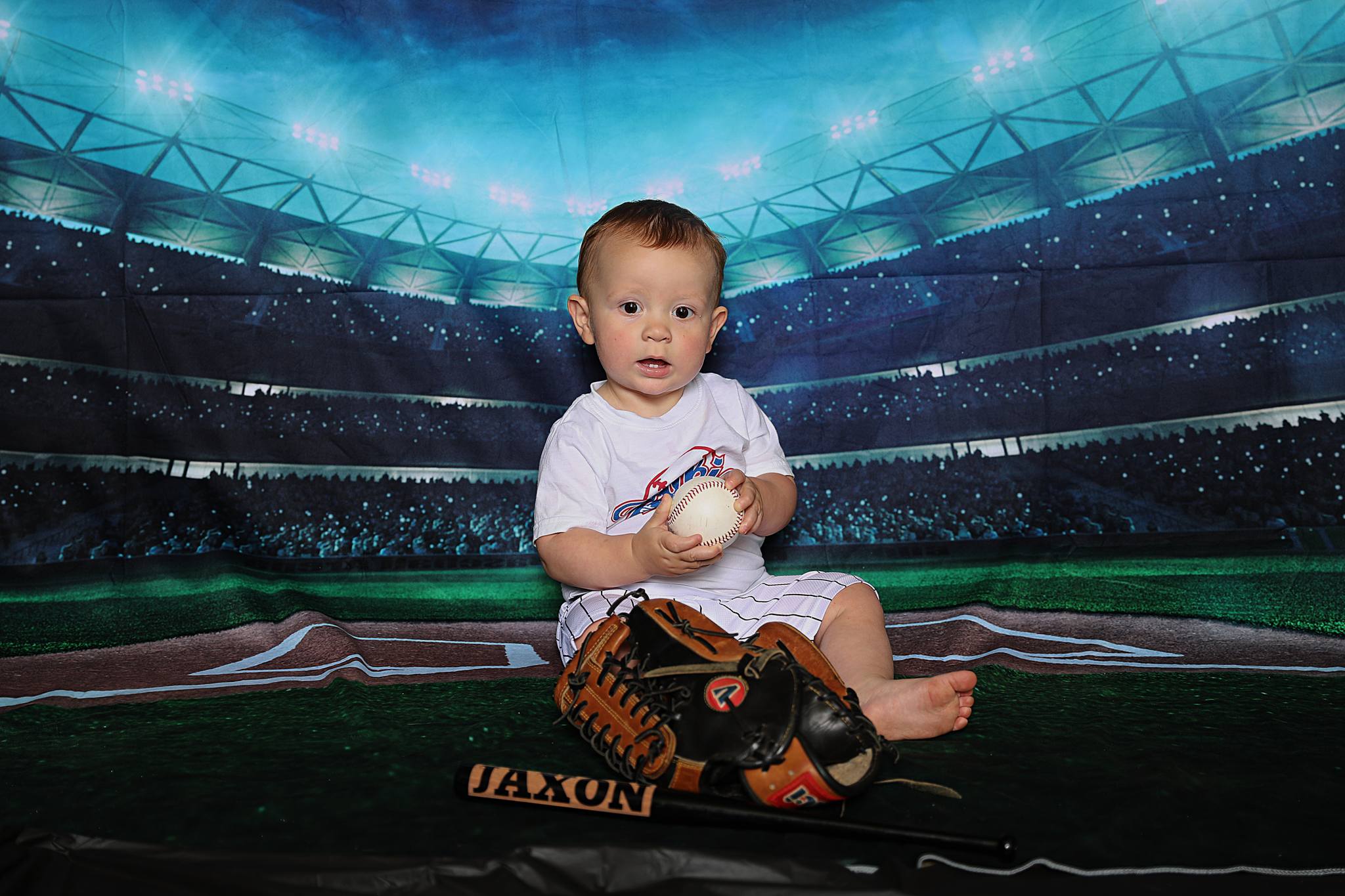 Baseball Ballpark Night Spoitlight Sports Game Stadium Backdrop for Photography G-280
