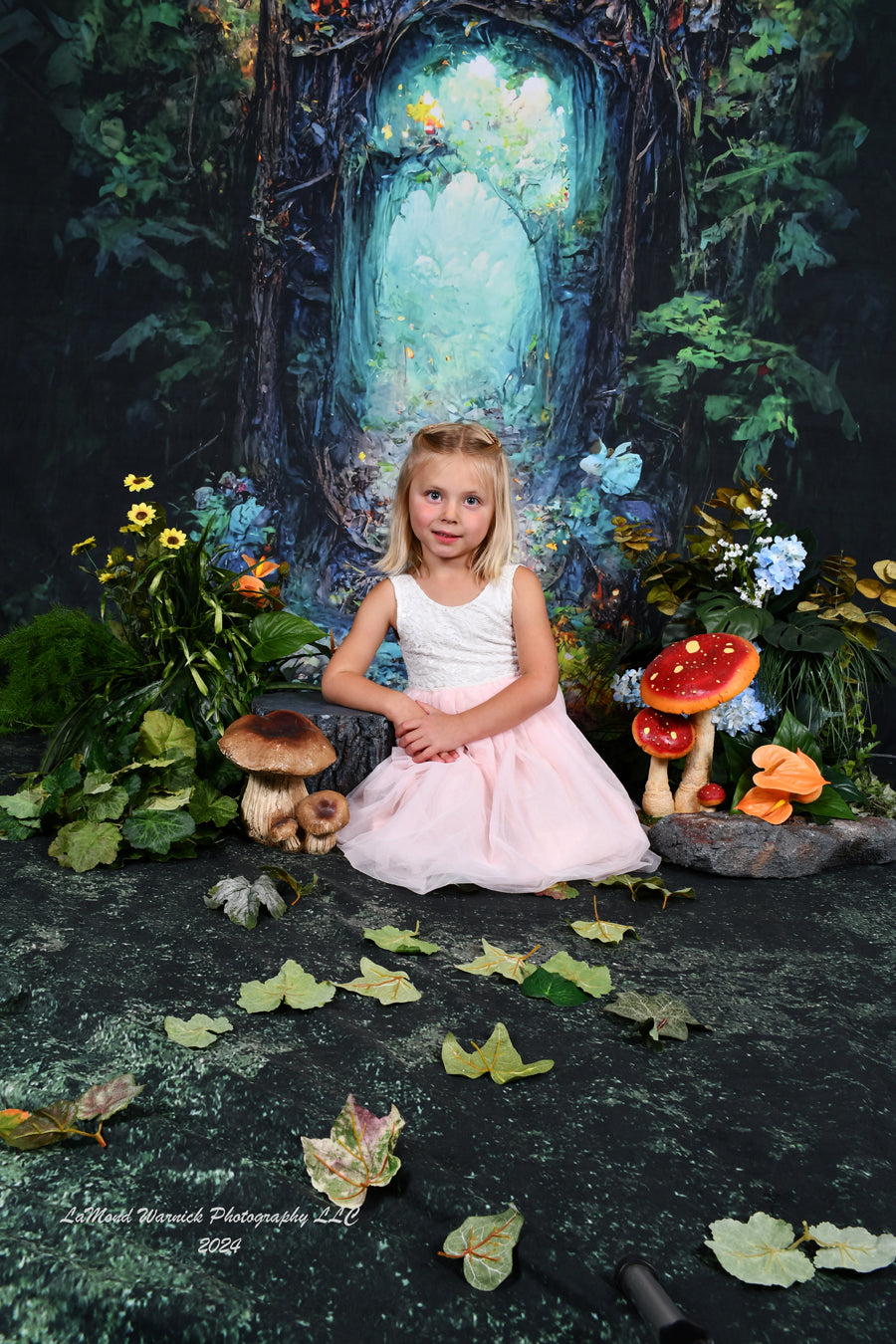 Mystic Forest Fairy Tale Door Photography Backdrop M-79