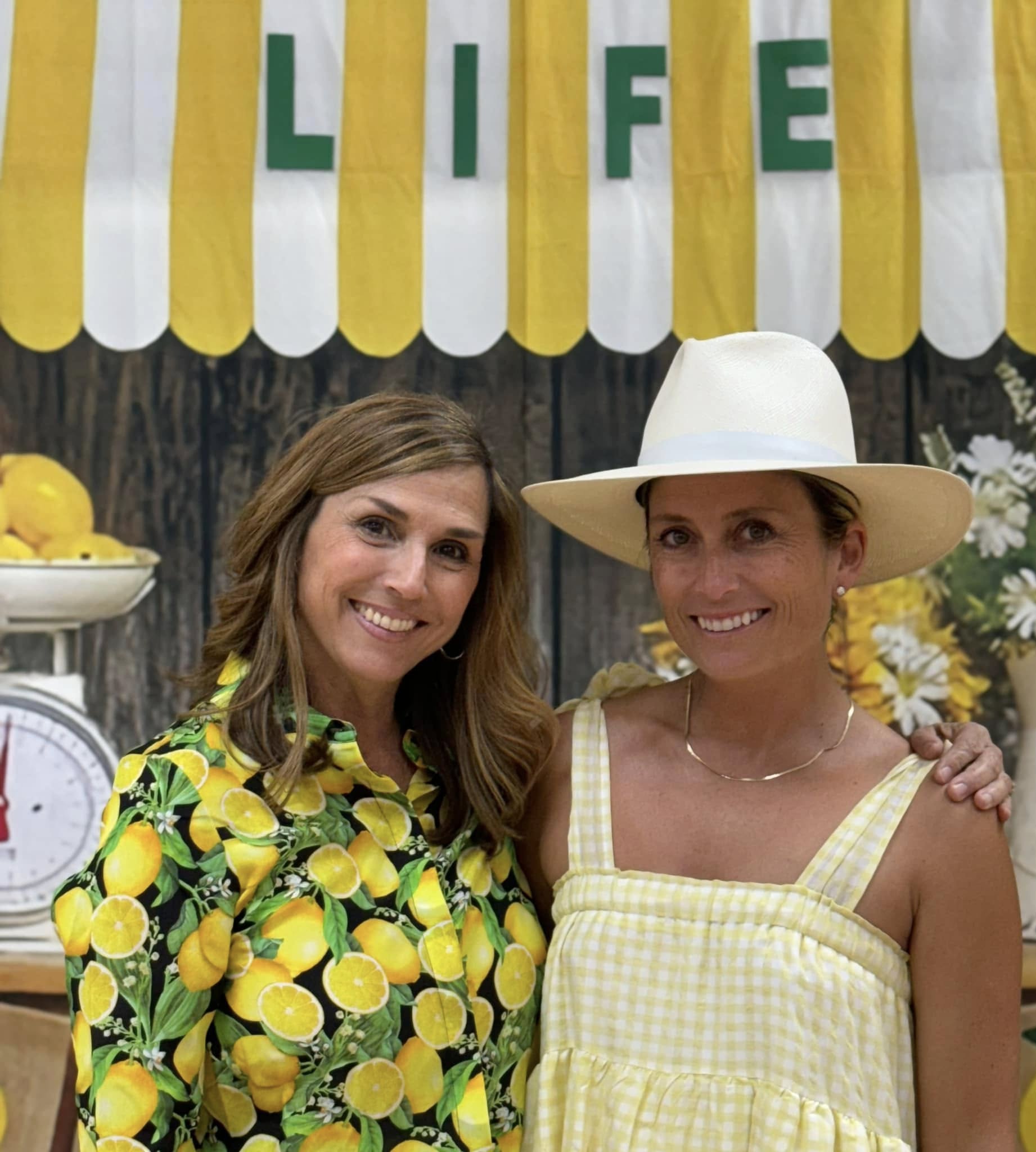 Summer Board Lemon Sale Booth Theme Backdrop RR3-24