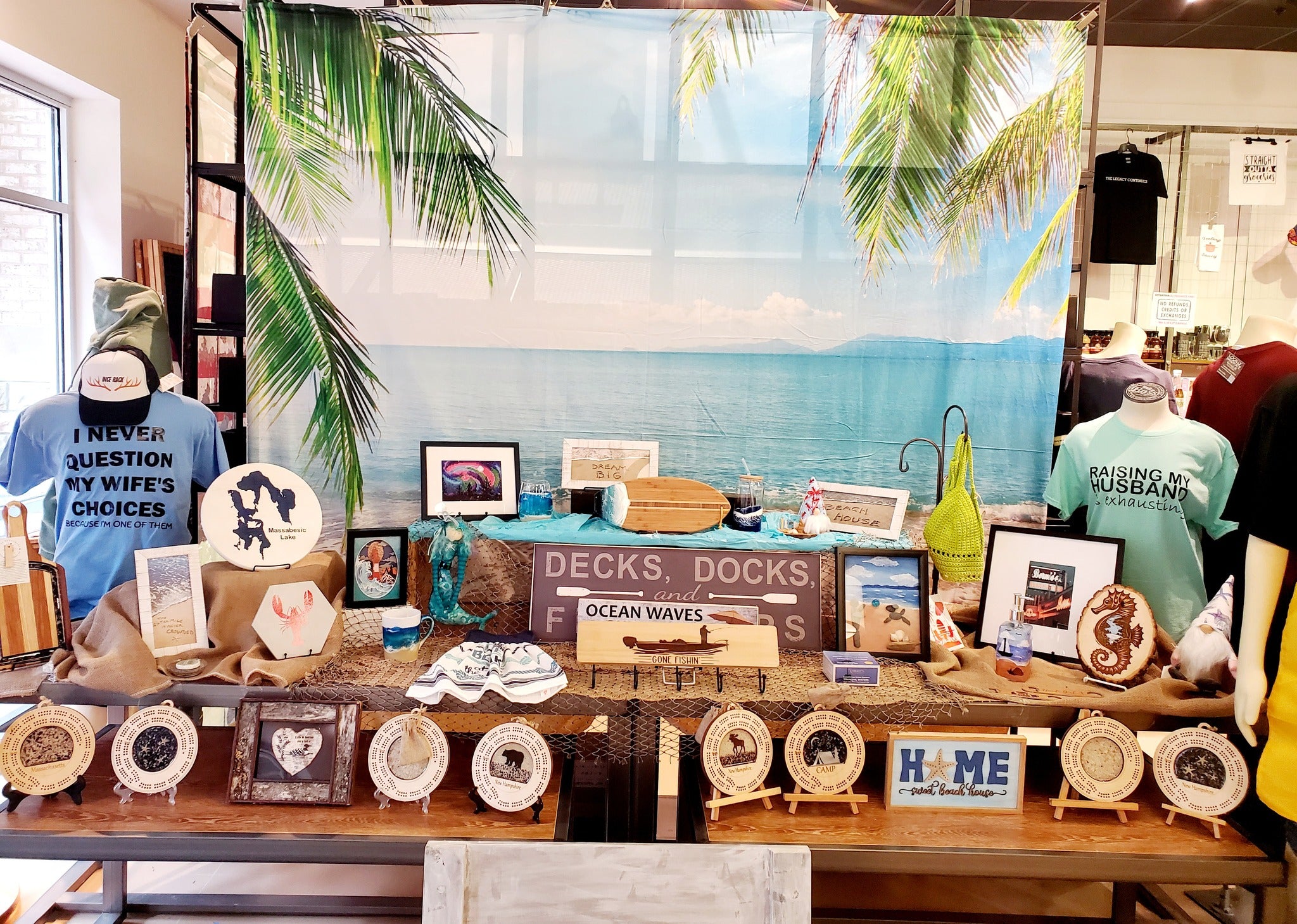 Summer Sea Beach Scenic Photo Backdrops  G-229