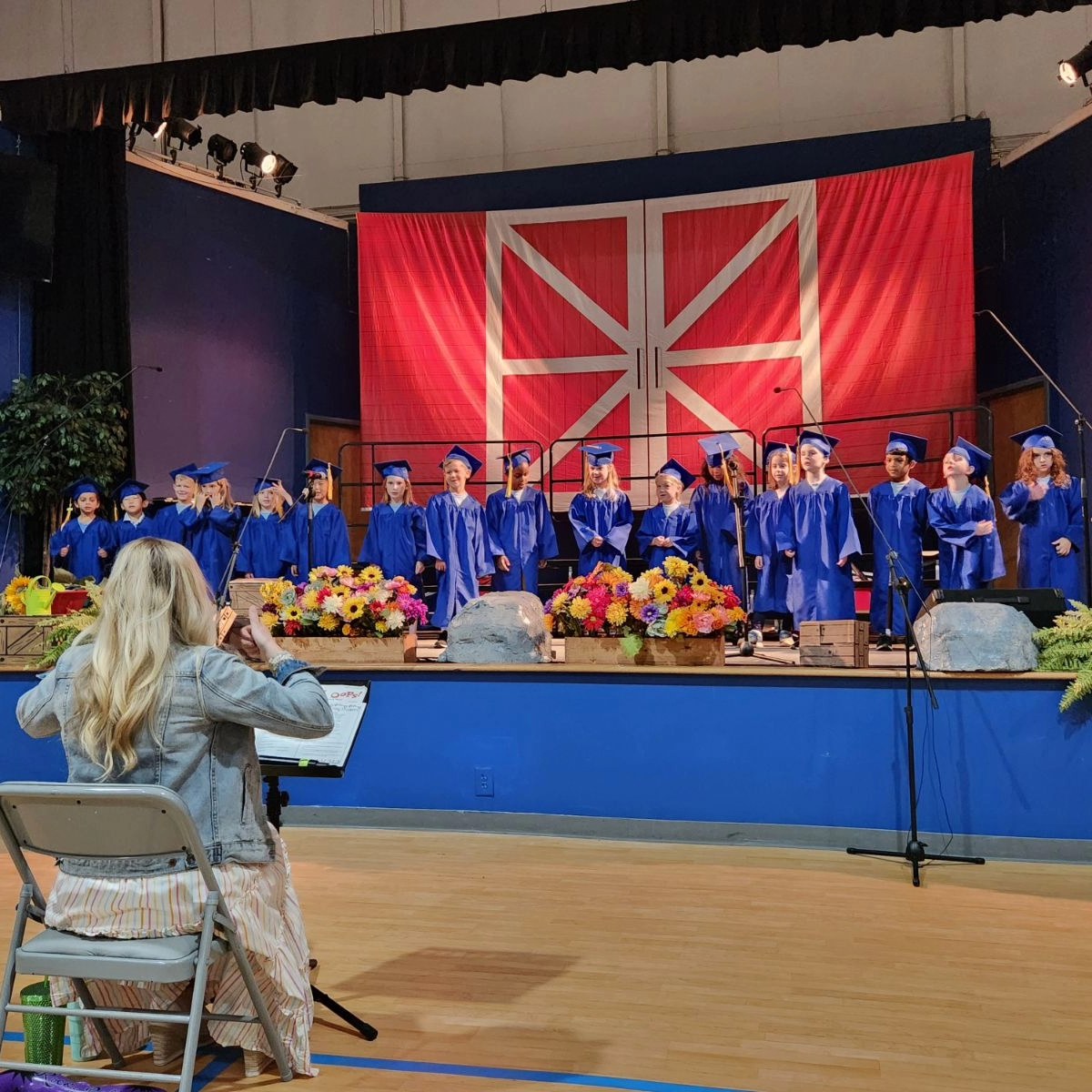 Red Barn Door Photography Backdrop SH-953