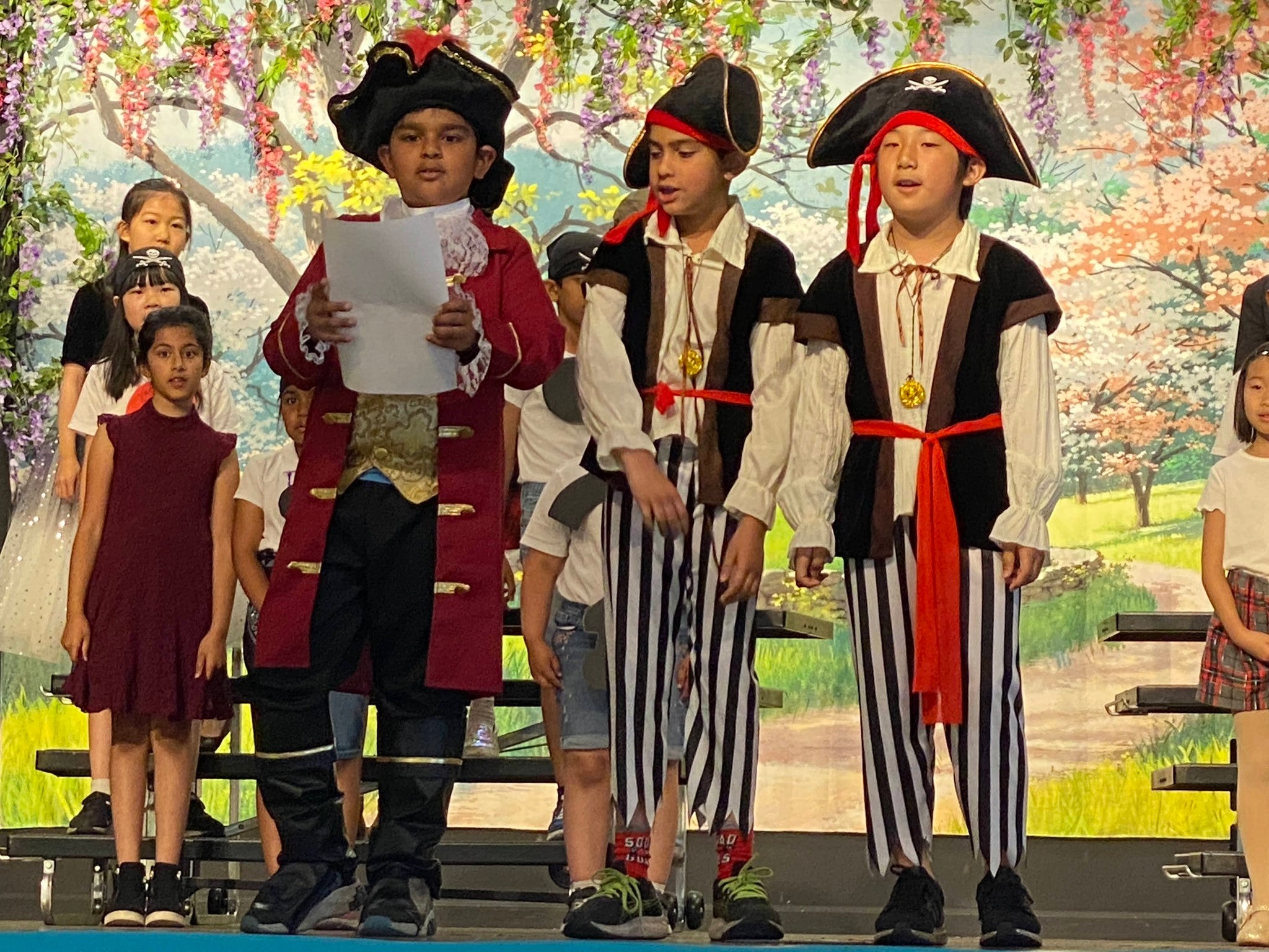 Spring Flowers Mountain Scenery Baclkdrop for Studio  S-2741