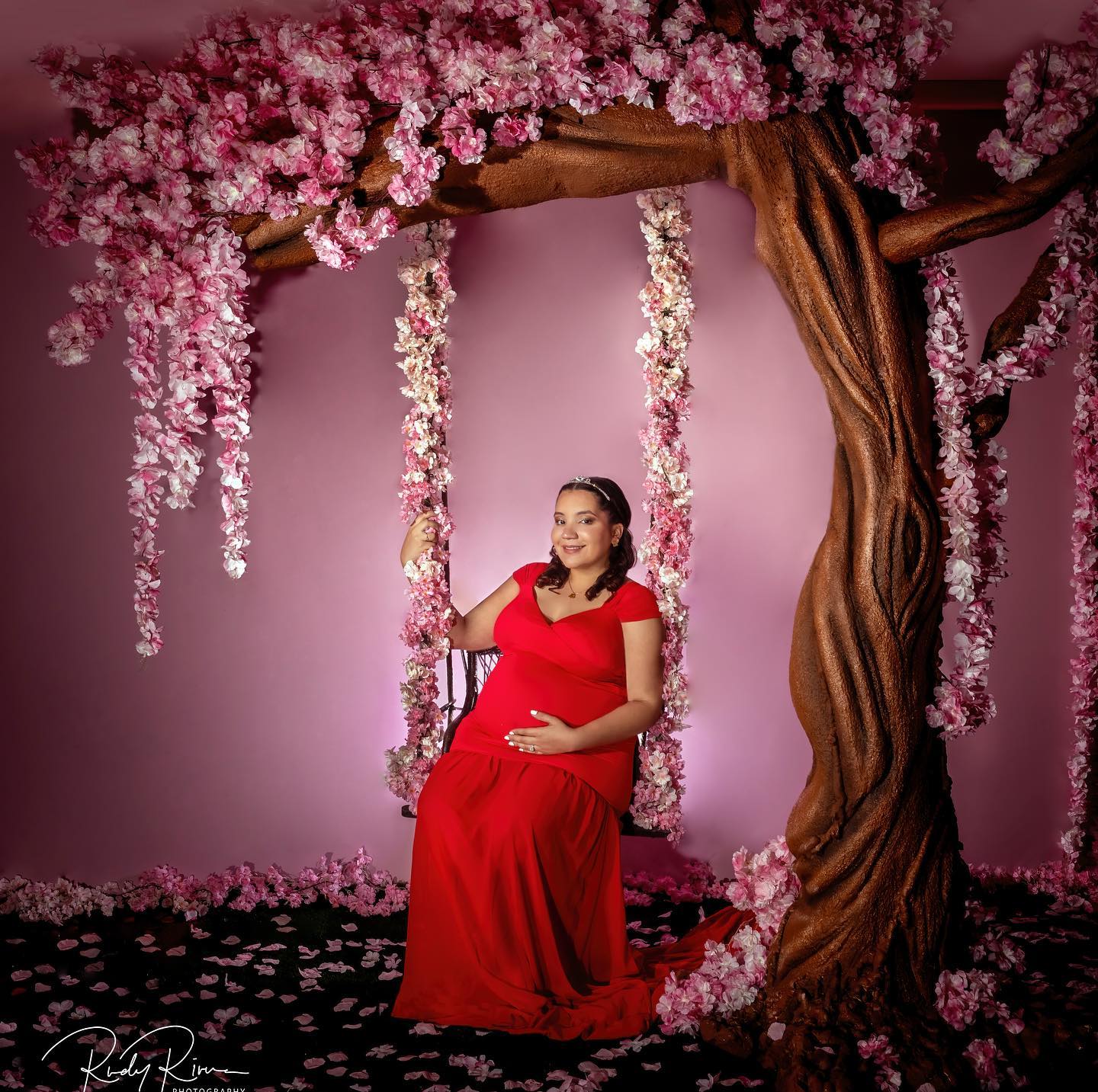 Pink Solid Color Muslin Photography Backdrop for Studio SC100