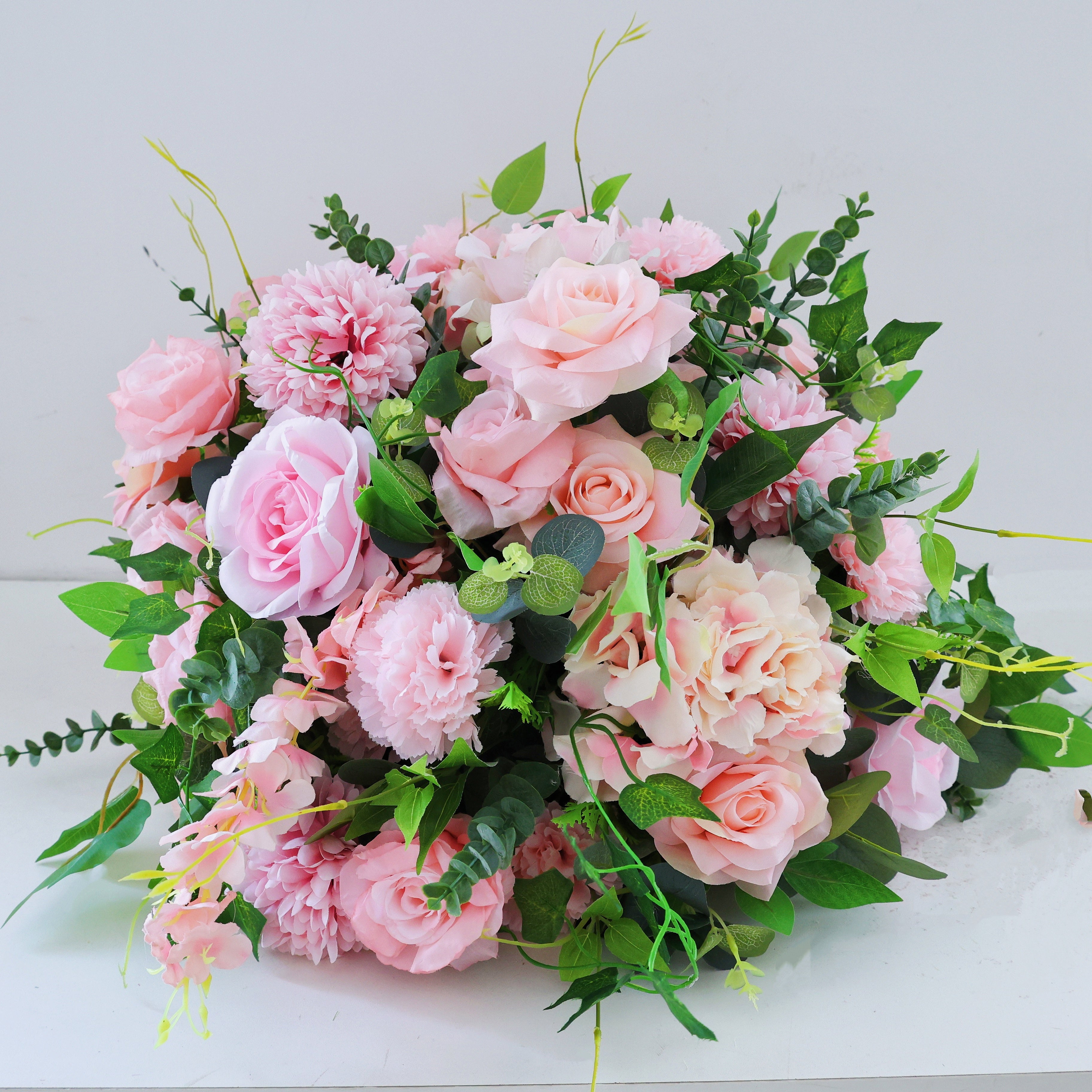 Handmade Pink Silk Flower Ball Centerpieces for Weddings Events AAFC-147