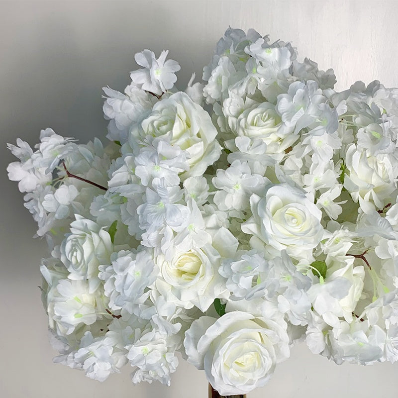 Soft White Floral Centerpiece Ball for Wedding Table Decor ABFC-028