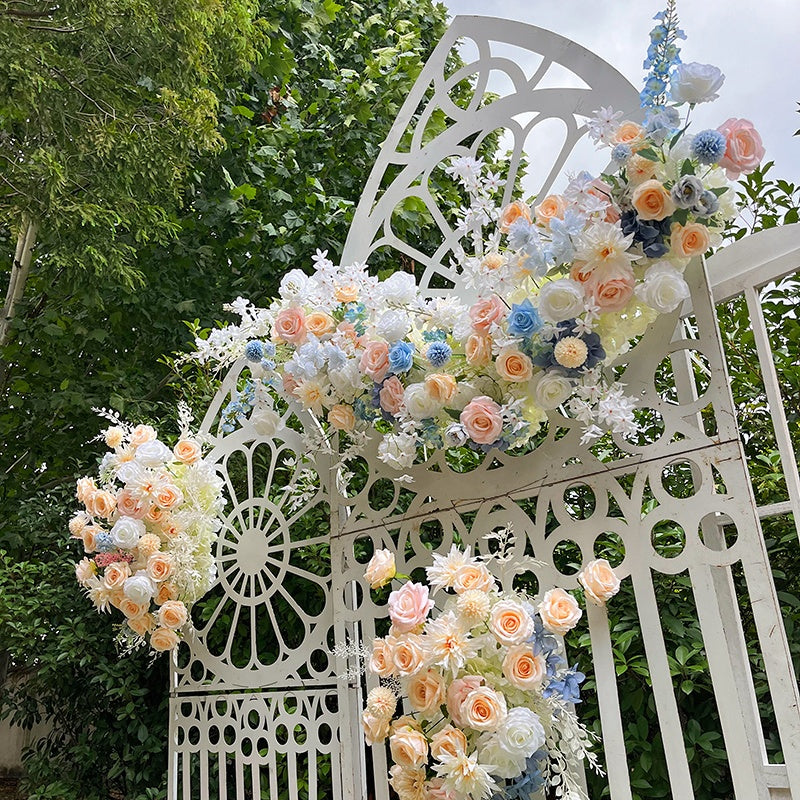 Champagne Rose Floor Floral Hanging Floral Arrangement Arch Decor ABFR-001
