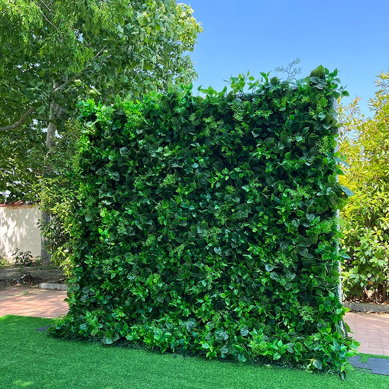 Natural Style Artificial Green Plant Wall Backdrop for Event Decor ABFW-083