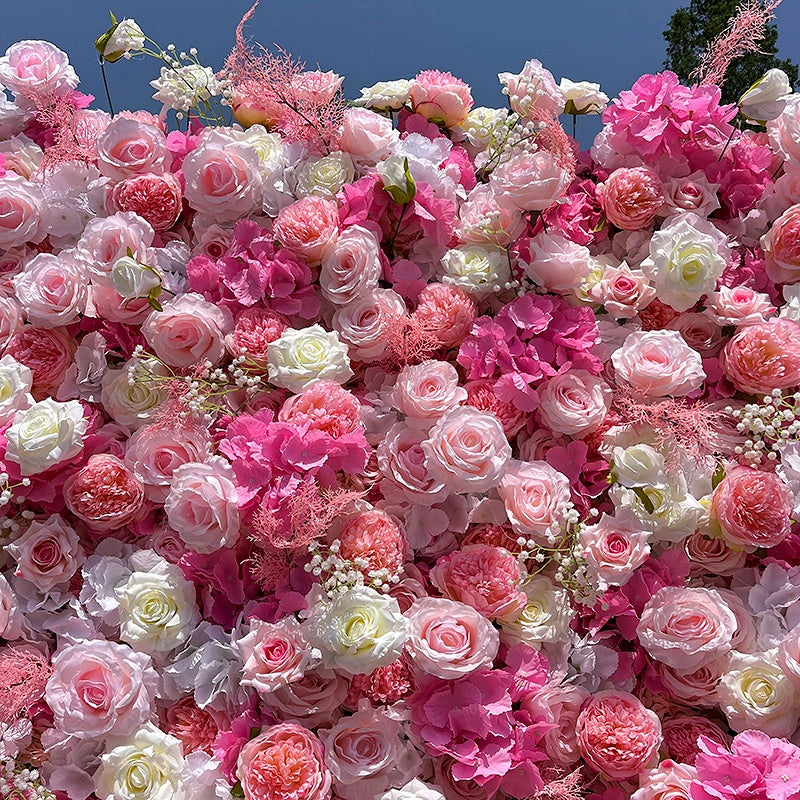 artificial flower wall for Mother’s Day photo background