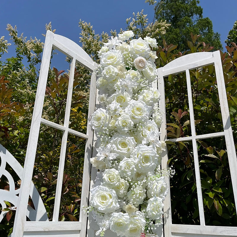 White Floor Flower Arrangement for Wedding Party Decor Proposal ABGF-050