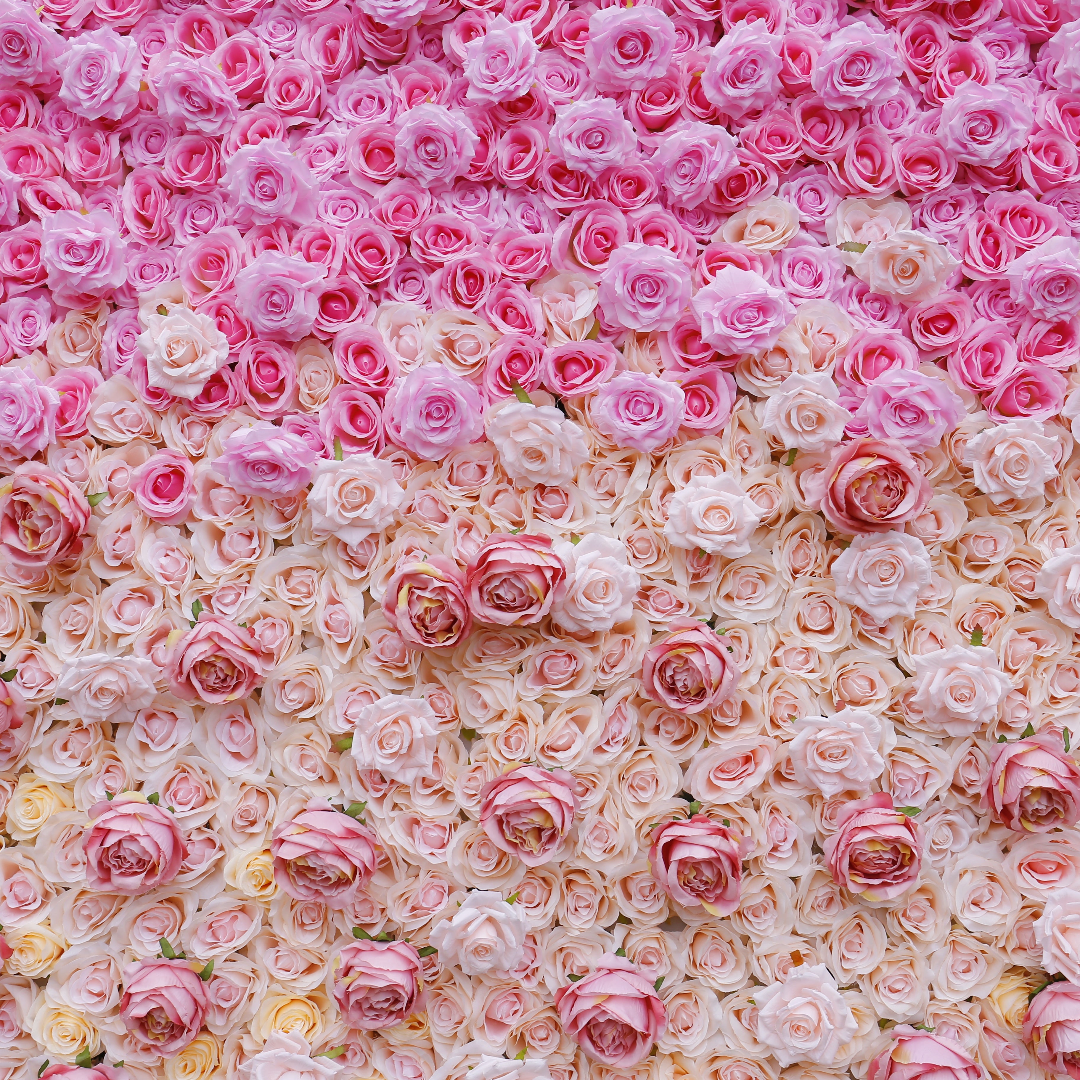 Pink 5D Roll up Fabric Floral Wall for Wedding Birthday Event Decor ACFW-007