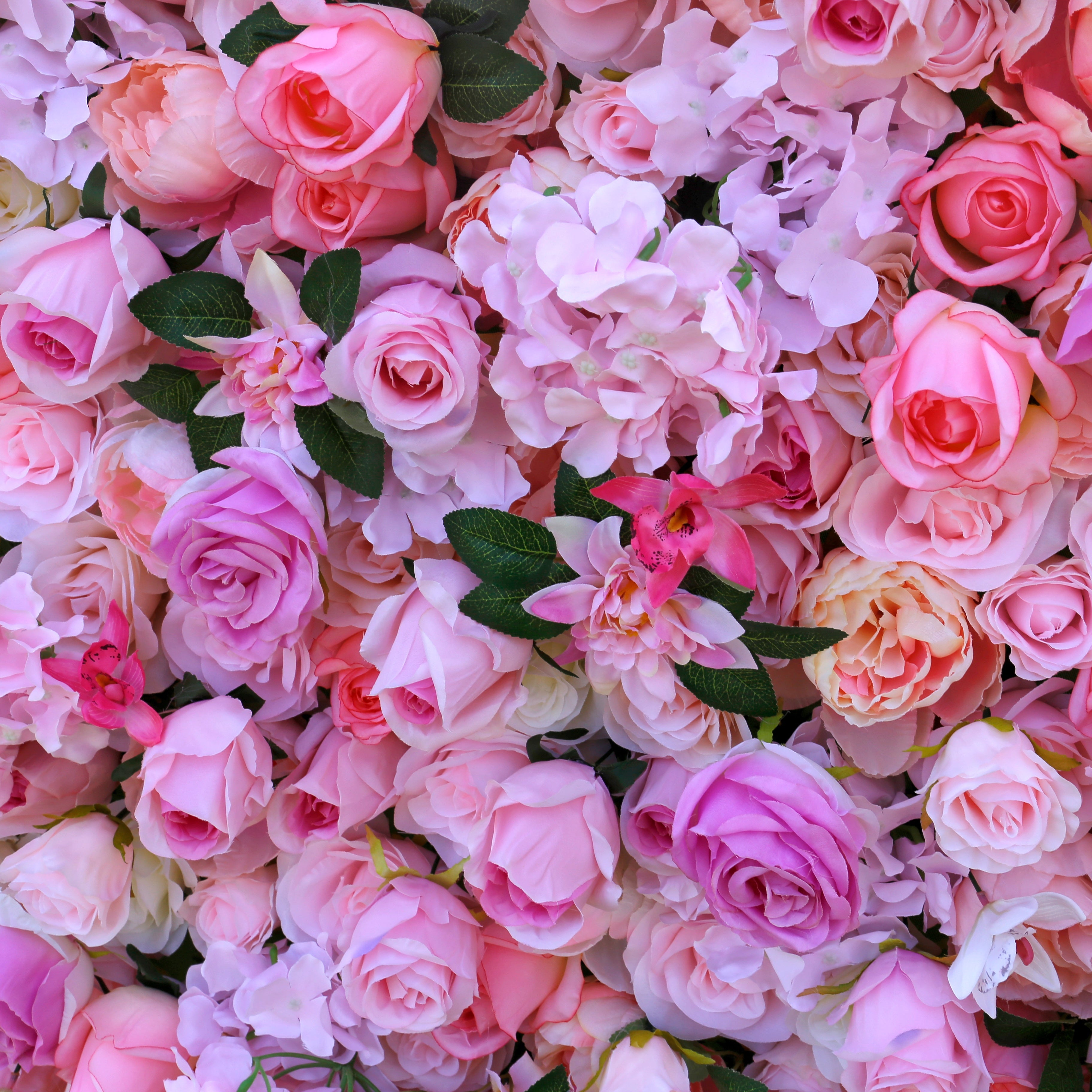 Blush Pink Floral Wall Panel Backdrop For Wedding Entrance Decor ACFW-008