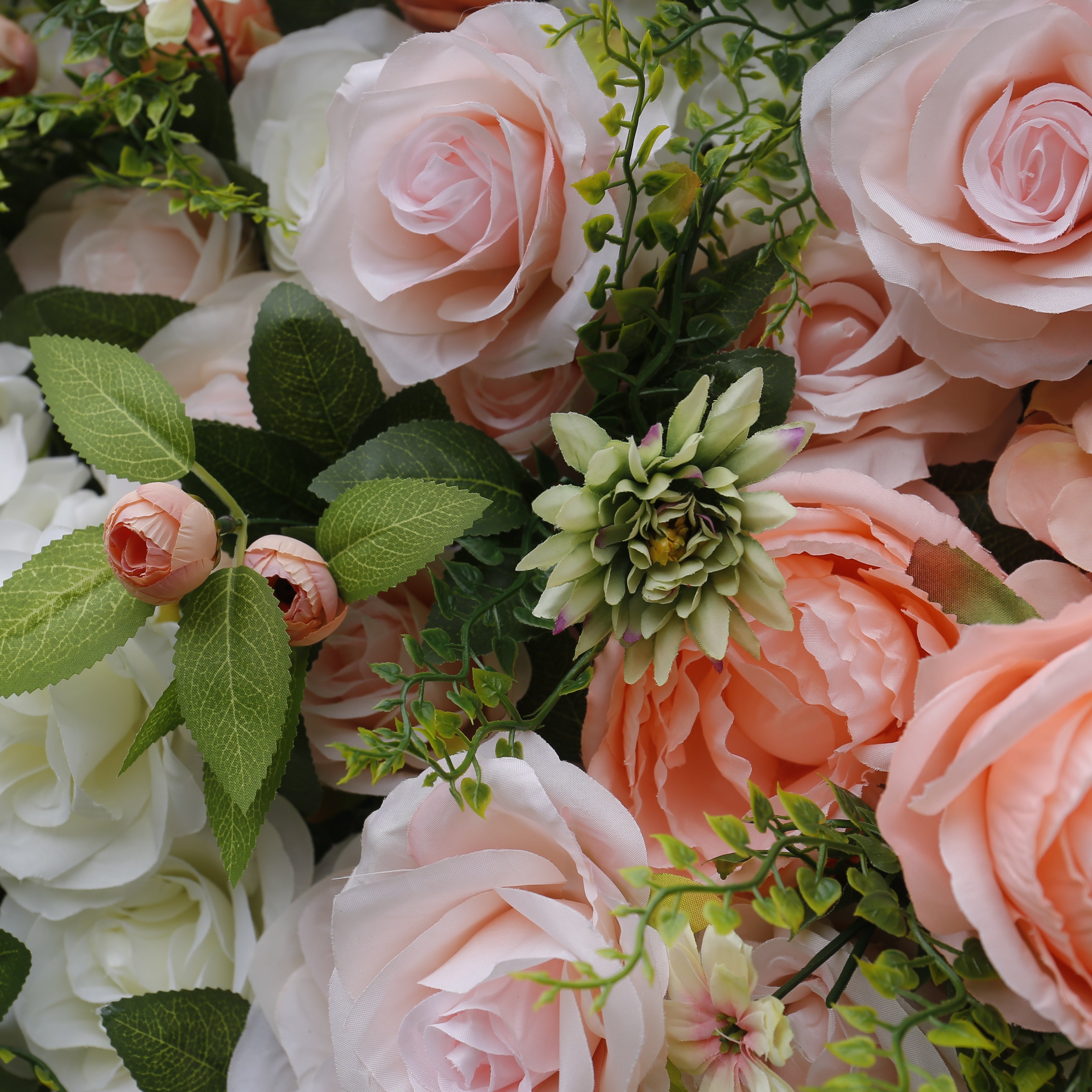 Soft Peach Bloom Flower Wall Panel for Wedding Ceremony Decor ACFW-012
