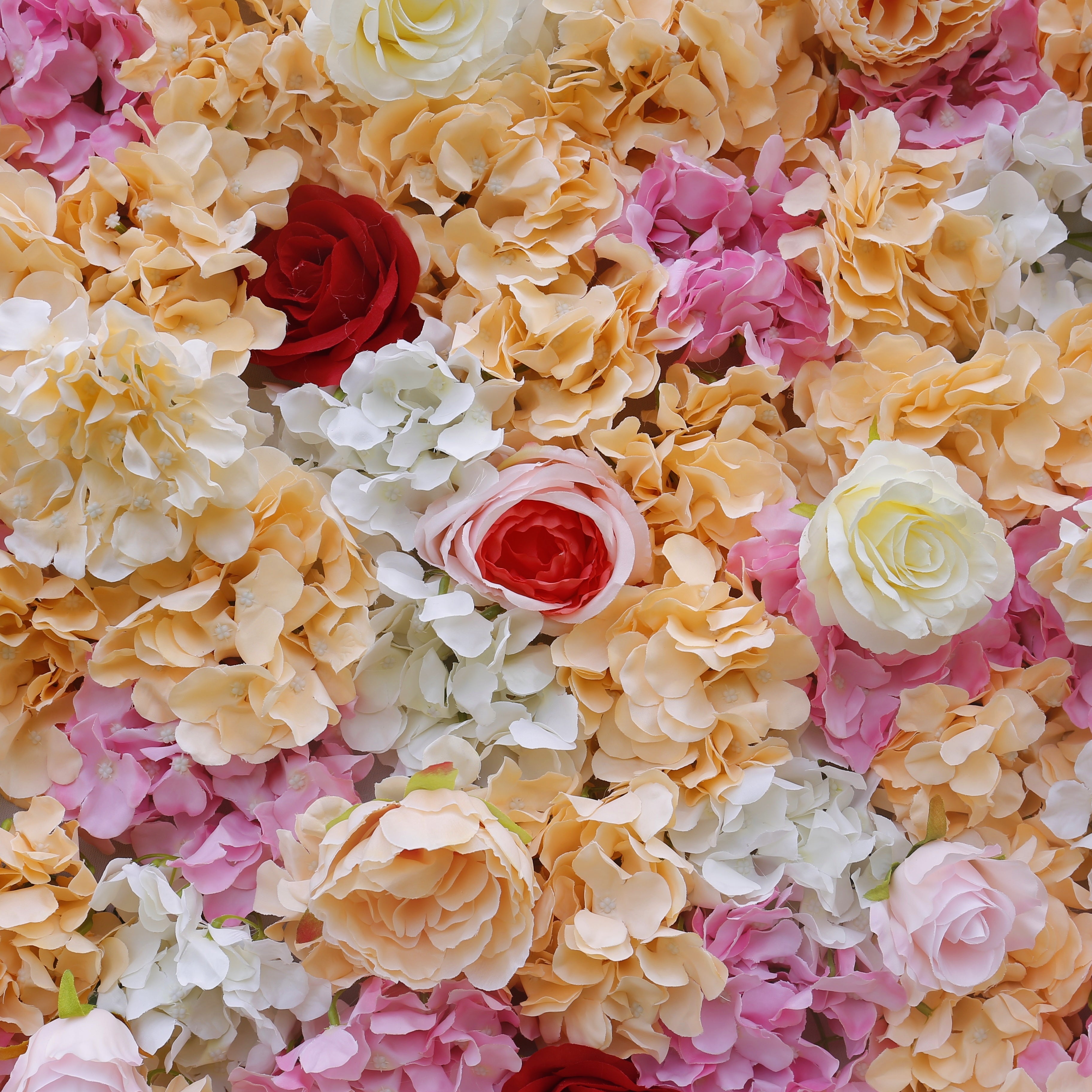 Peach Pink Floral Wall Backdrop for Wedding Birthday Party Decor ACFW-018