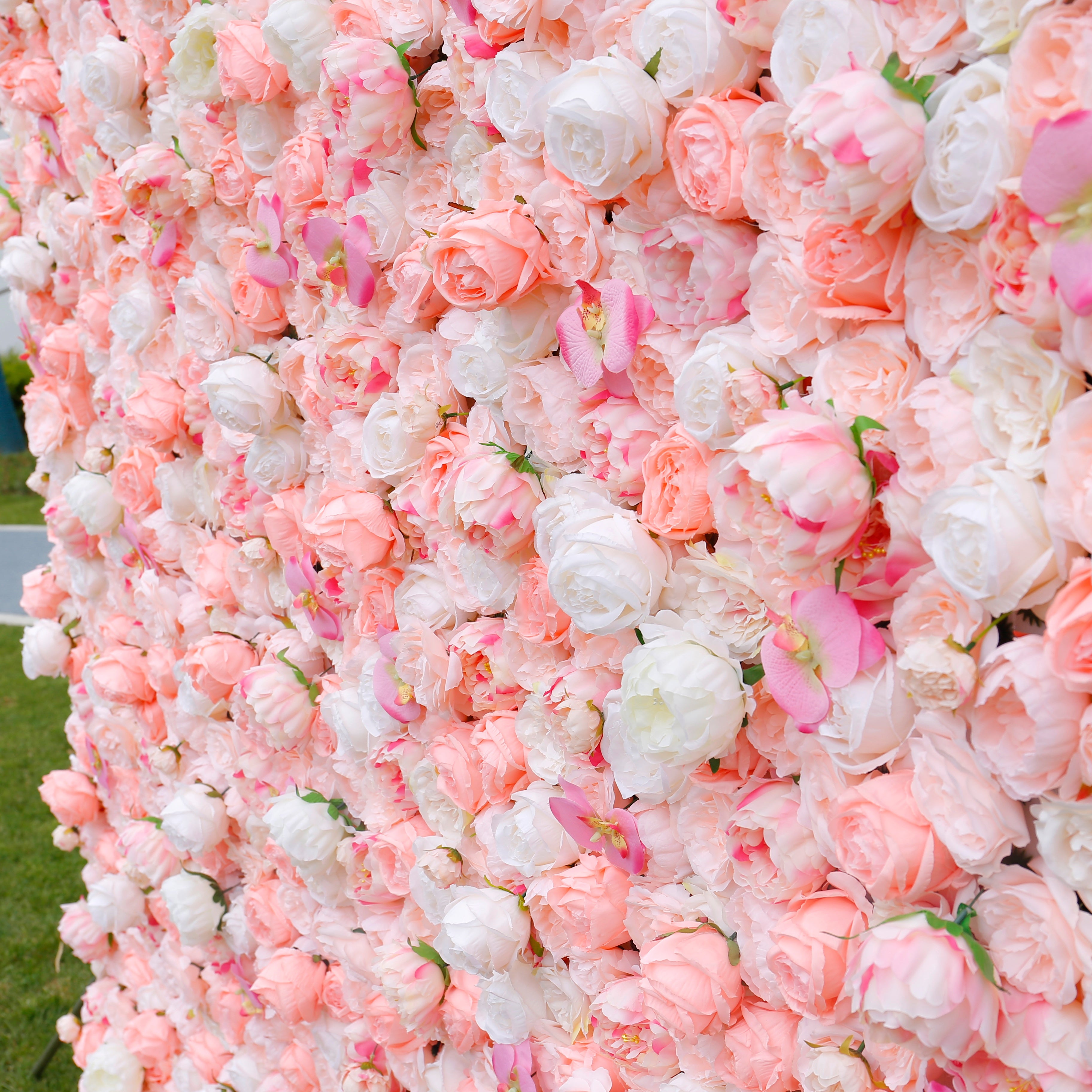 Premium Blush Pink Flower Wall Backdrop for Event Party Decor ACFW-019