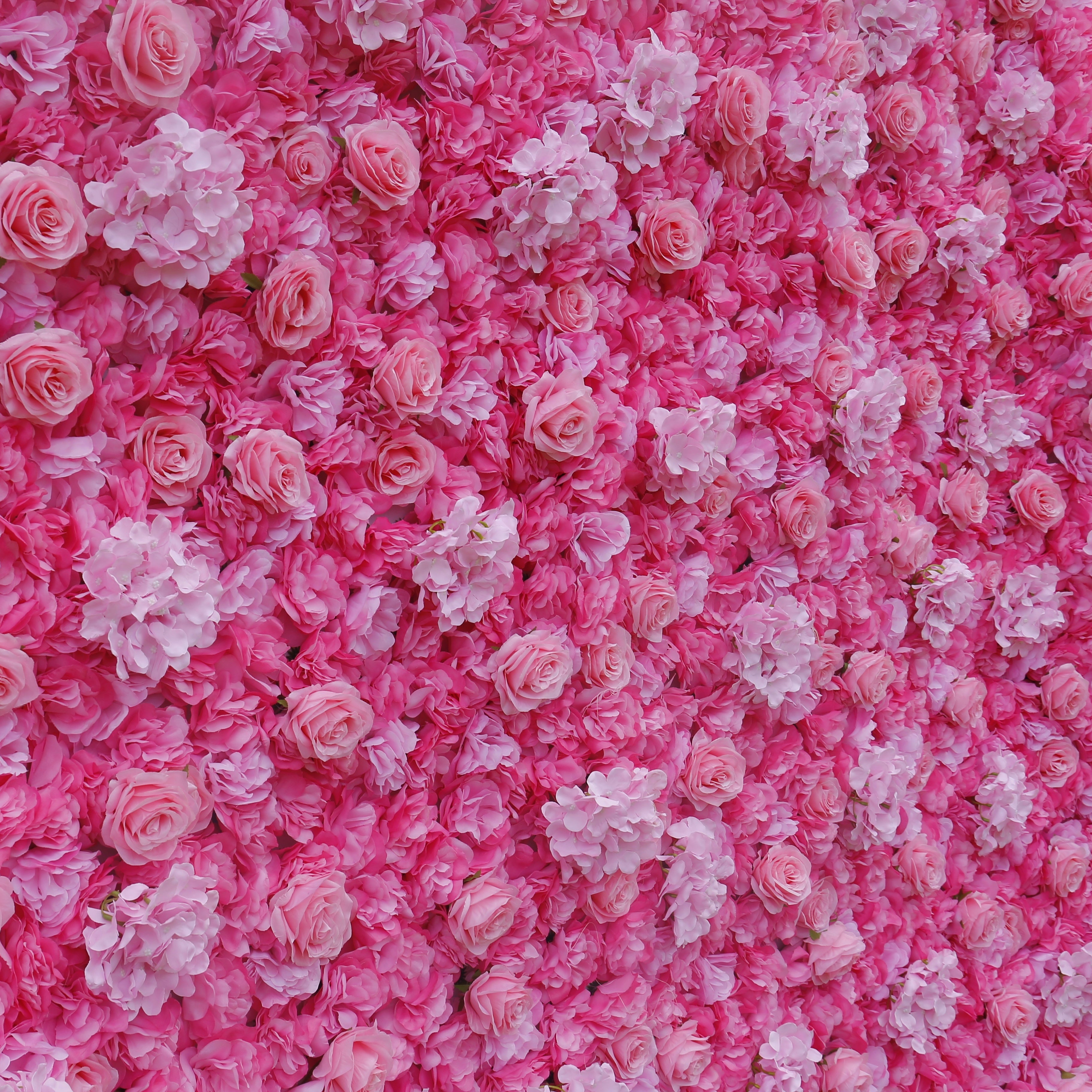 Hot Pink Artificial Flower Wall Backdrop for Wedding & Birthday Decor ACFW-022