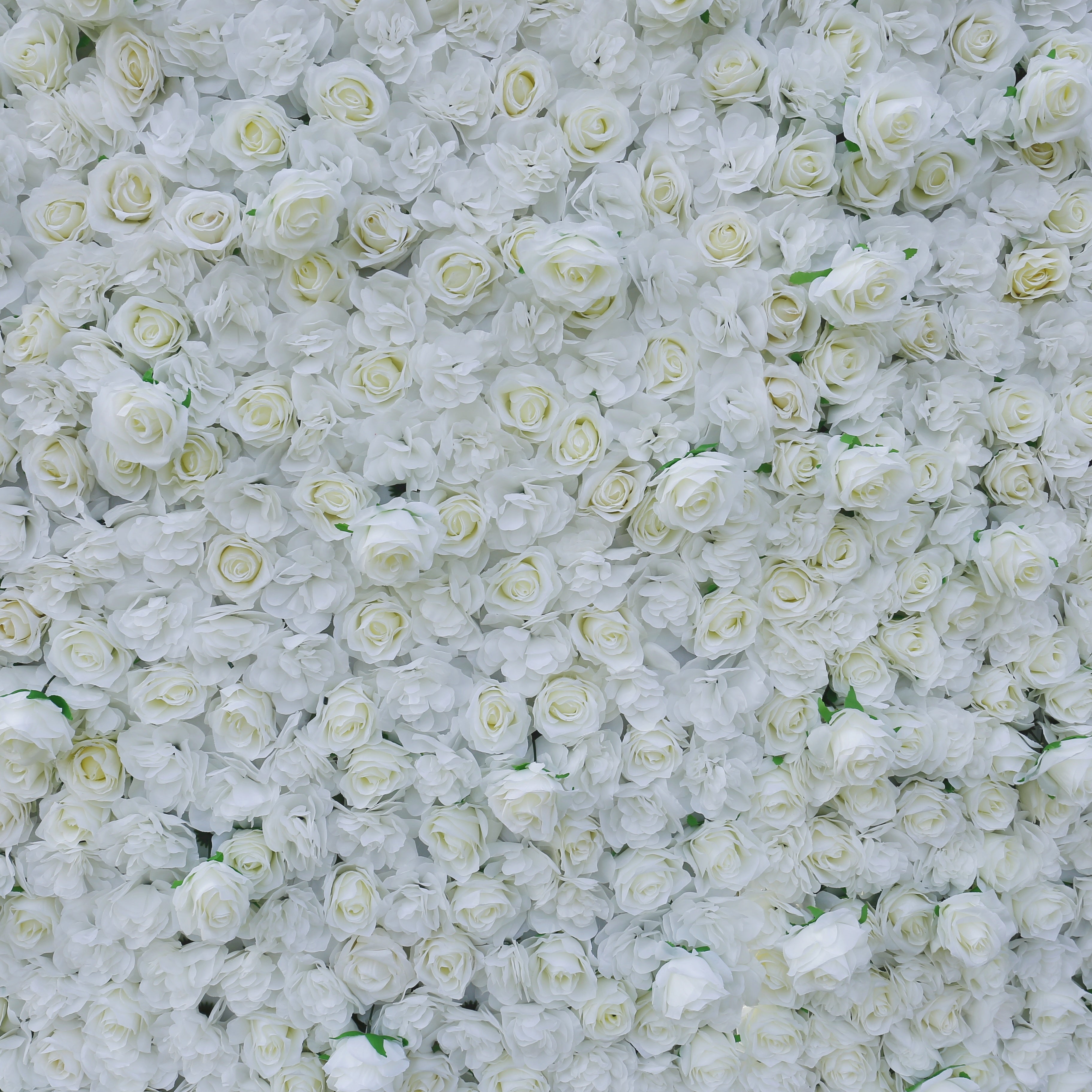 Full White Artificial Flower Wall Backdrop for Wedding Birthday Decor ACFW-061