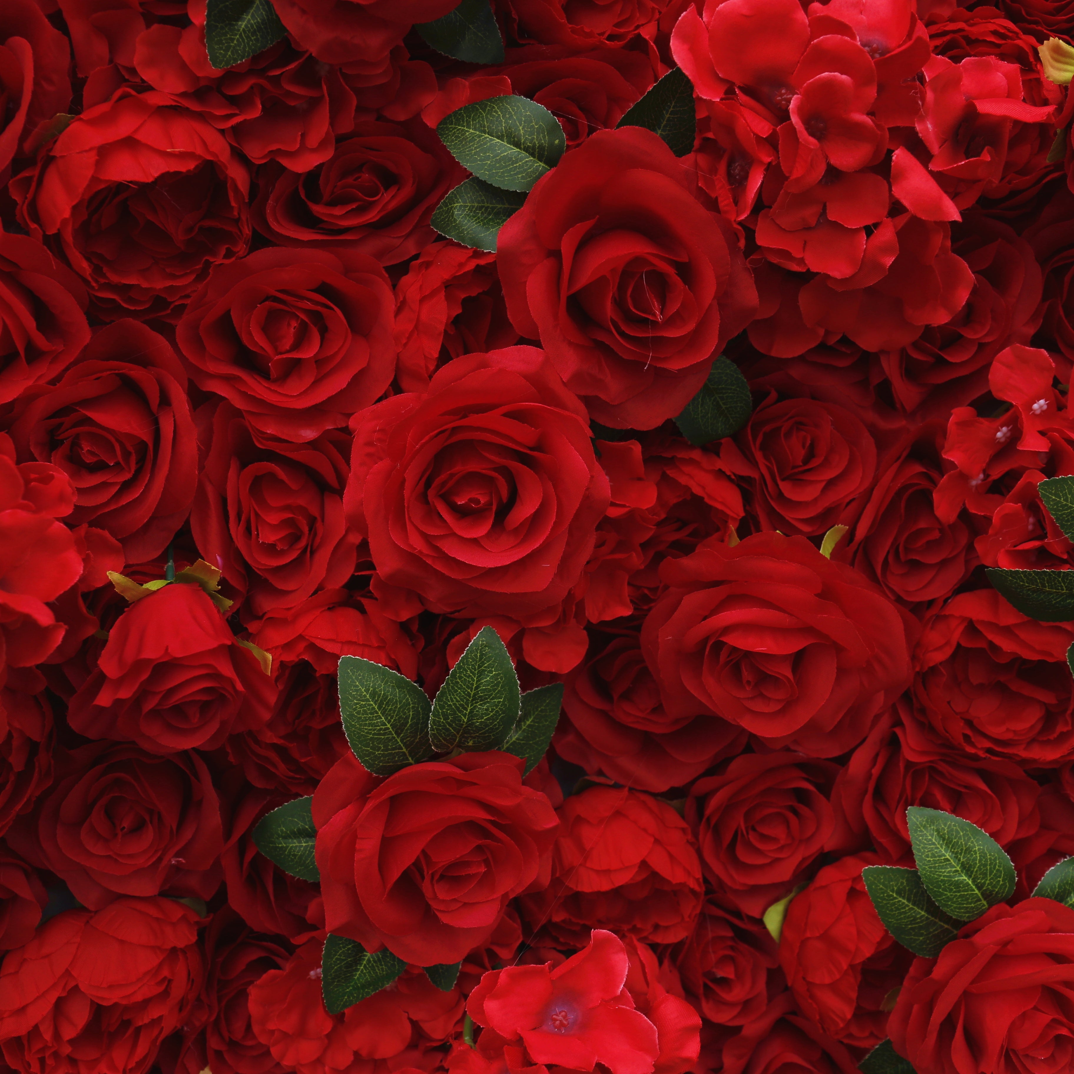 Premium Red Artificial Floral Wall For Wedding Event Decor ACFW-039