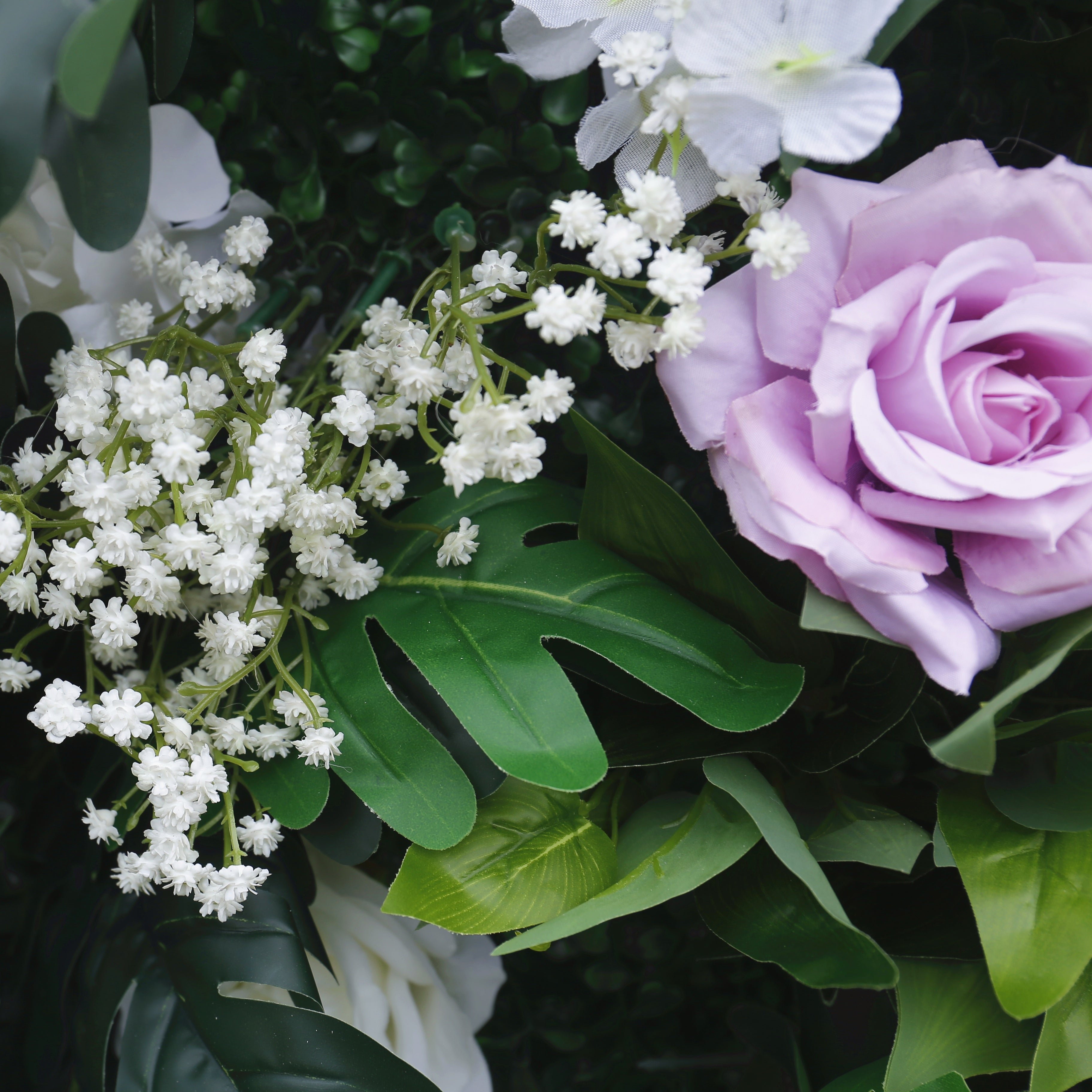 Garden Style Artificial Flower Wall Backdrop For Wedding Party Decor ACFW-076