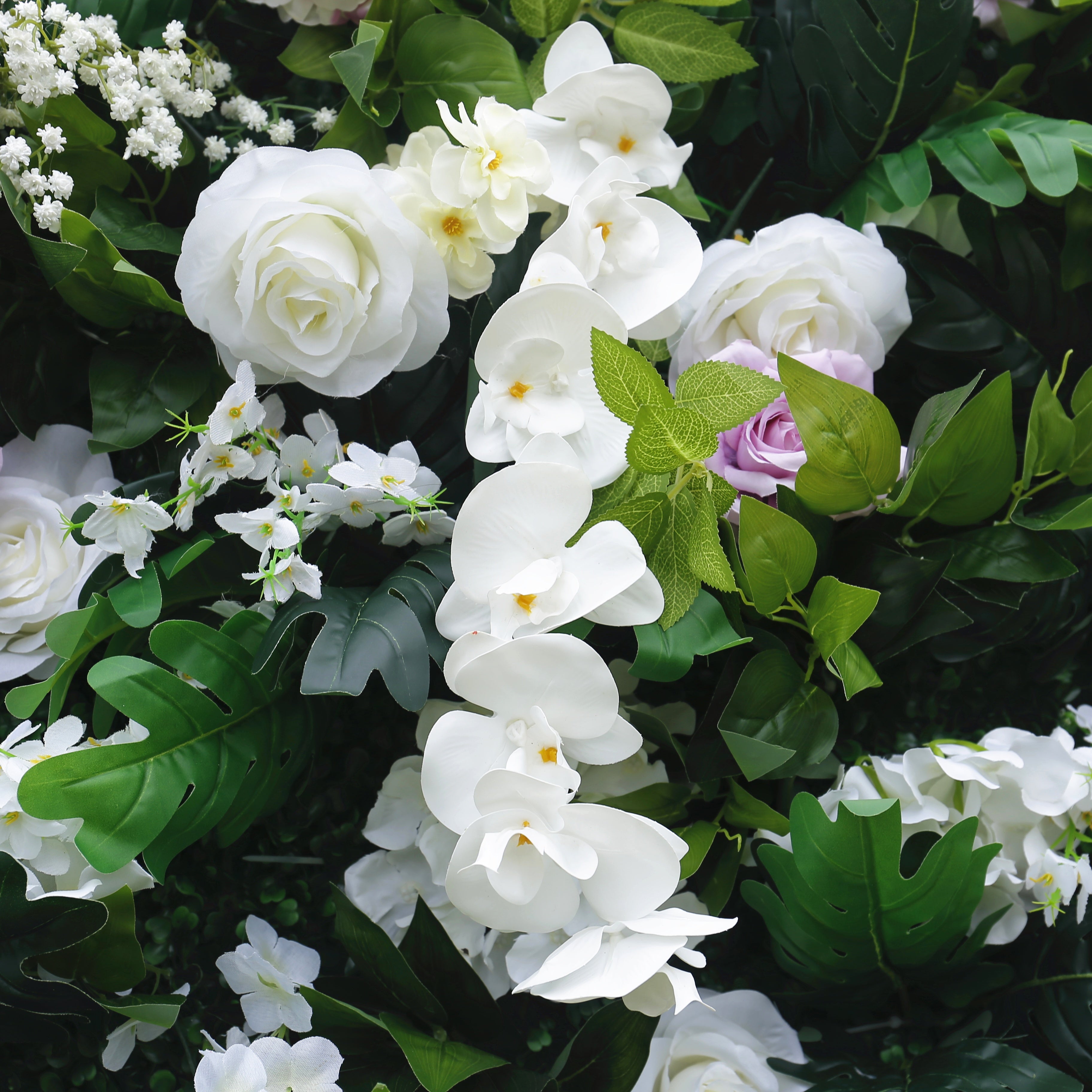 Garden Style Artificial Flower Wall Backdrop For Wedding Party Decor ACFW-076