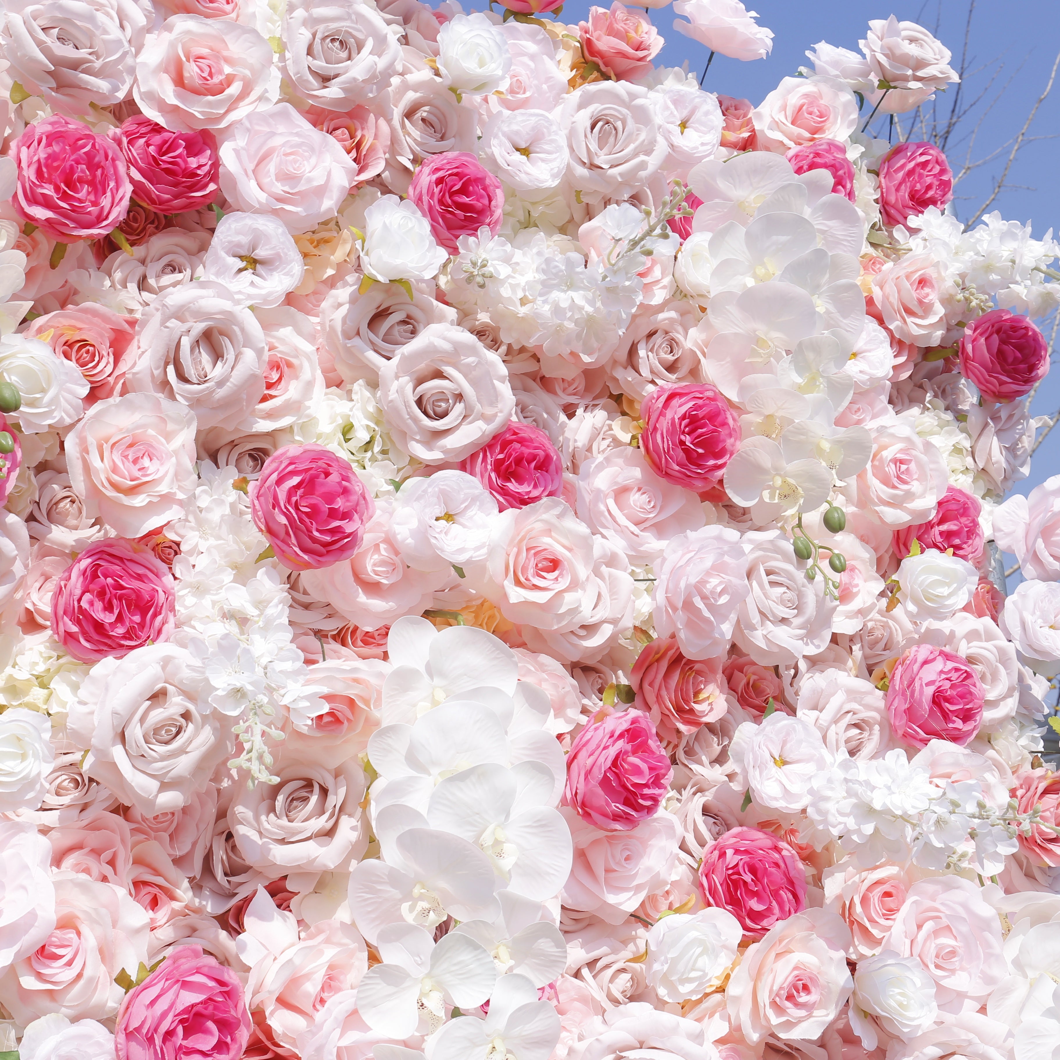 Sweet Blush Floral Wall Backdrop For Wedding Birthday Decor ACFW-108