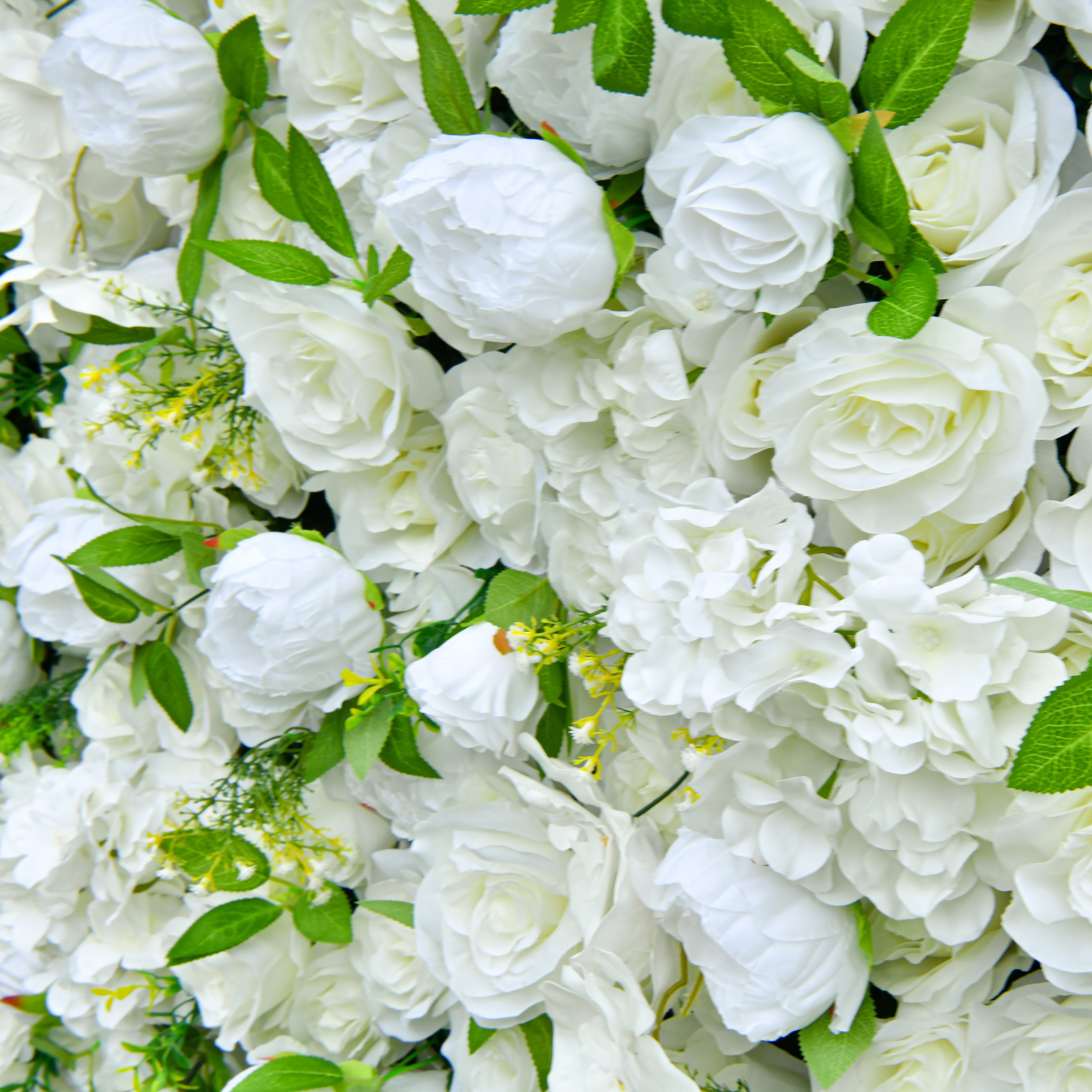 White Greenery Floral Wall Backdrop For Wedding Ceremony Decor ACFW-122