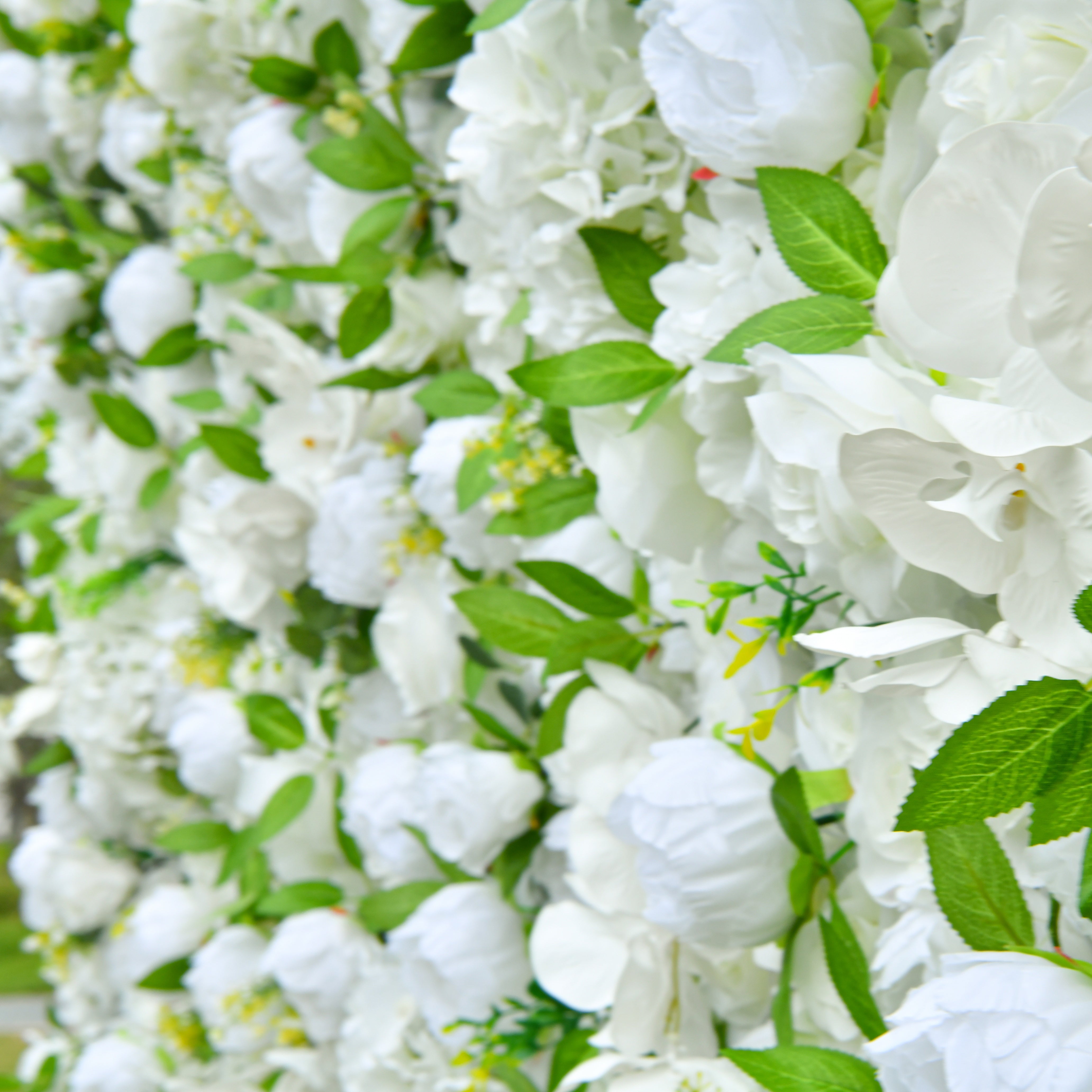 White Greenery Floral Wall Backdrop For Wedding Ceremony Decor ACFW-122