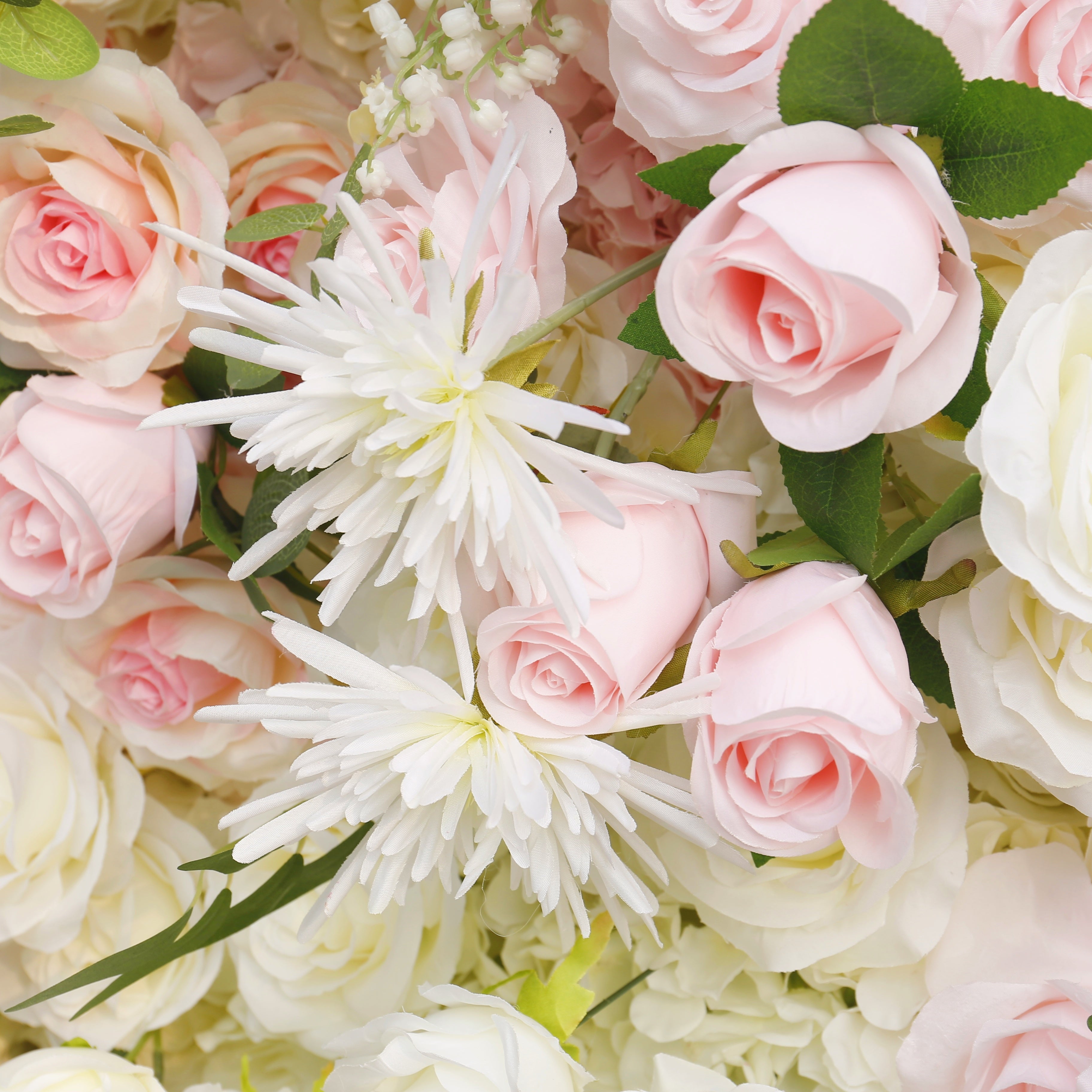 5D Artificial White Pink Rose Hanging Flower Wall Events Decor ACFW-160