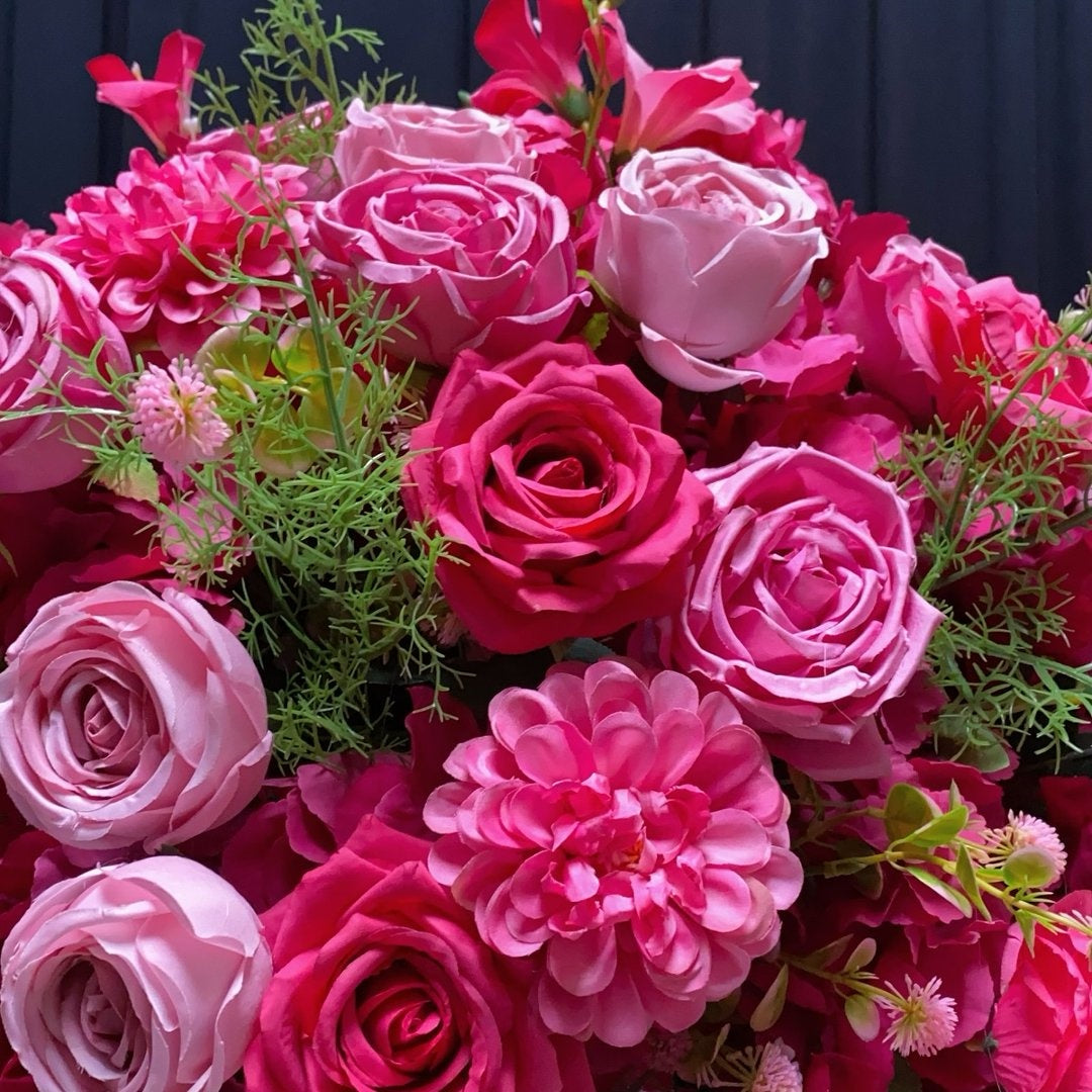 Pink & Red Rose Floral Centerpiece for Wedding Table Decor ADFC-027
