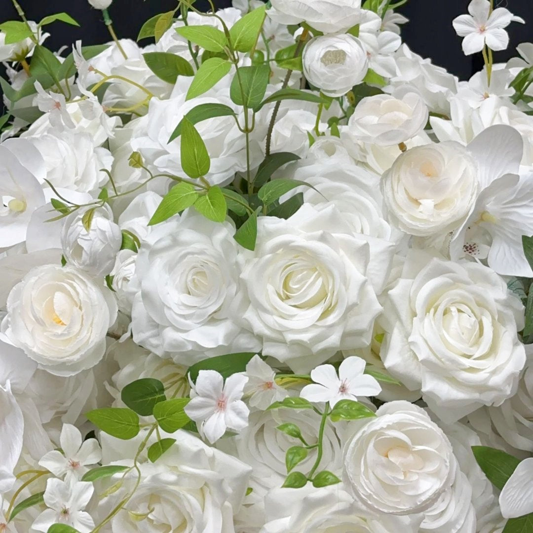 White & Green Floral Ball Centerpiece for Wedding Table Decor ADFC-107
