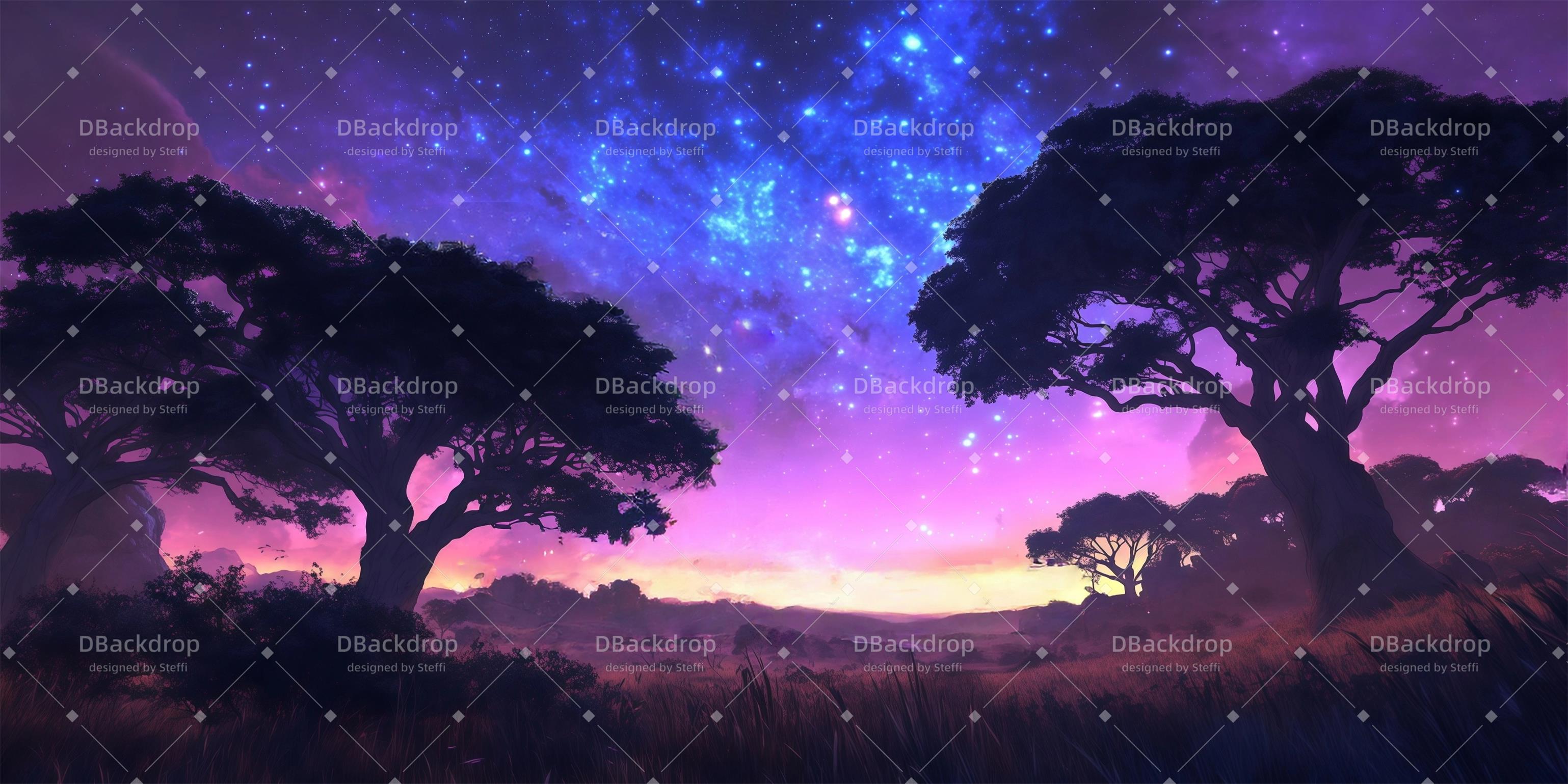 Dance Backdrops African Starry Backdrop for Theater CSH59-T52