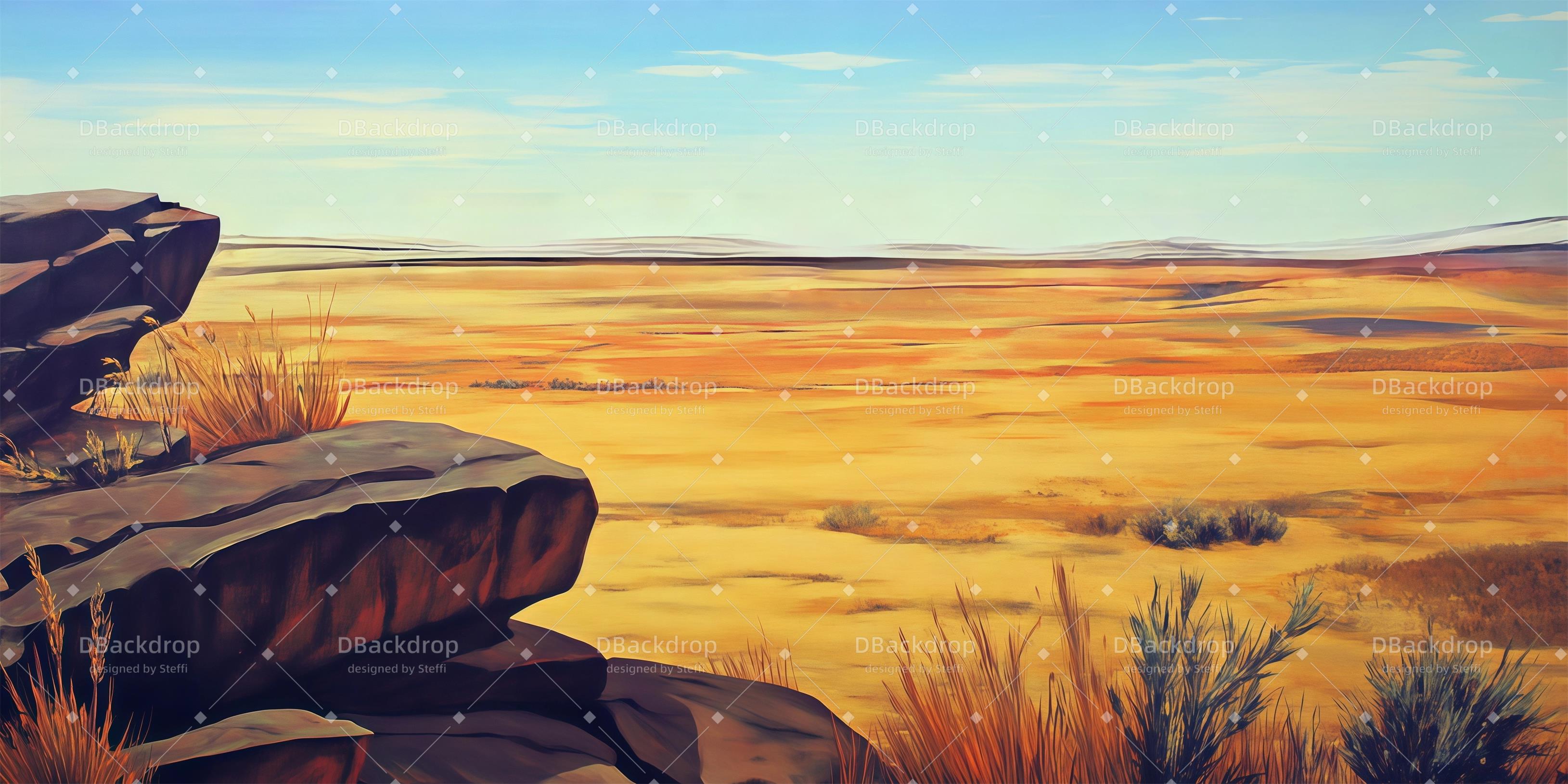 Dance Stage Backdrop African Wilderness Stage Backdrop CSH59-T55