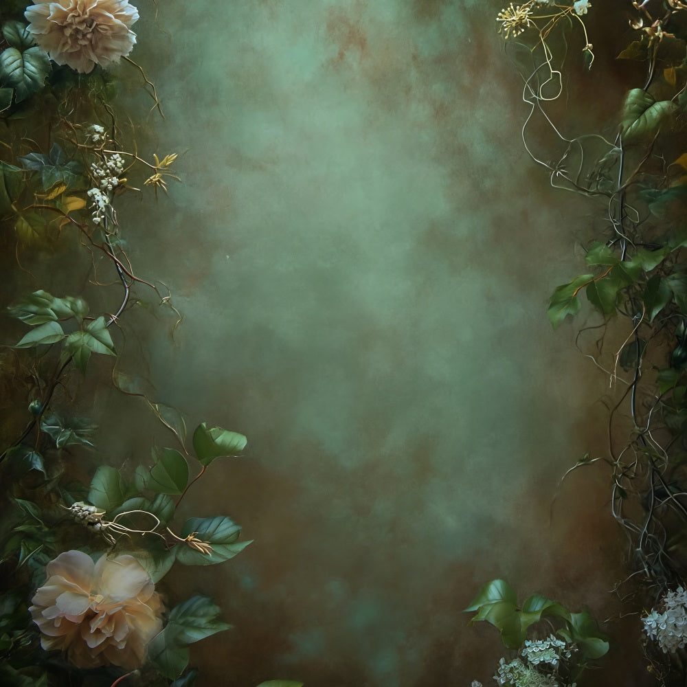 Backdrop Portrait Vintage Green Vine Wall Backdrop BRP11-636