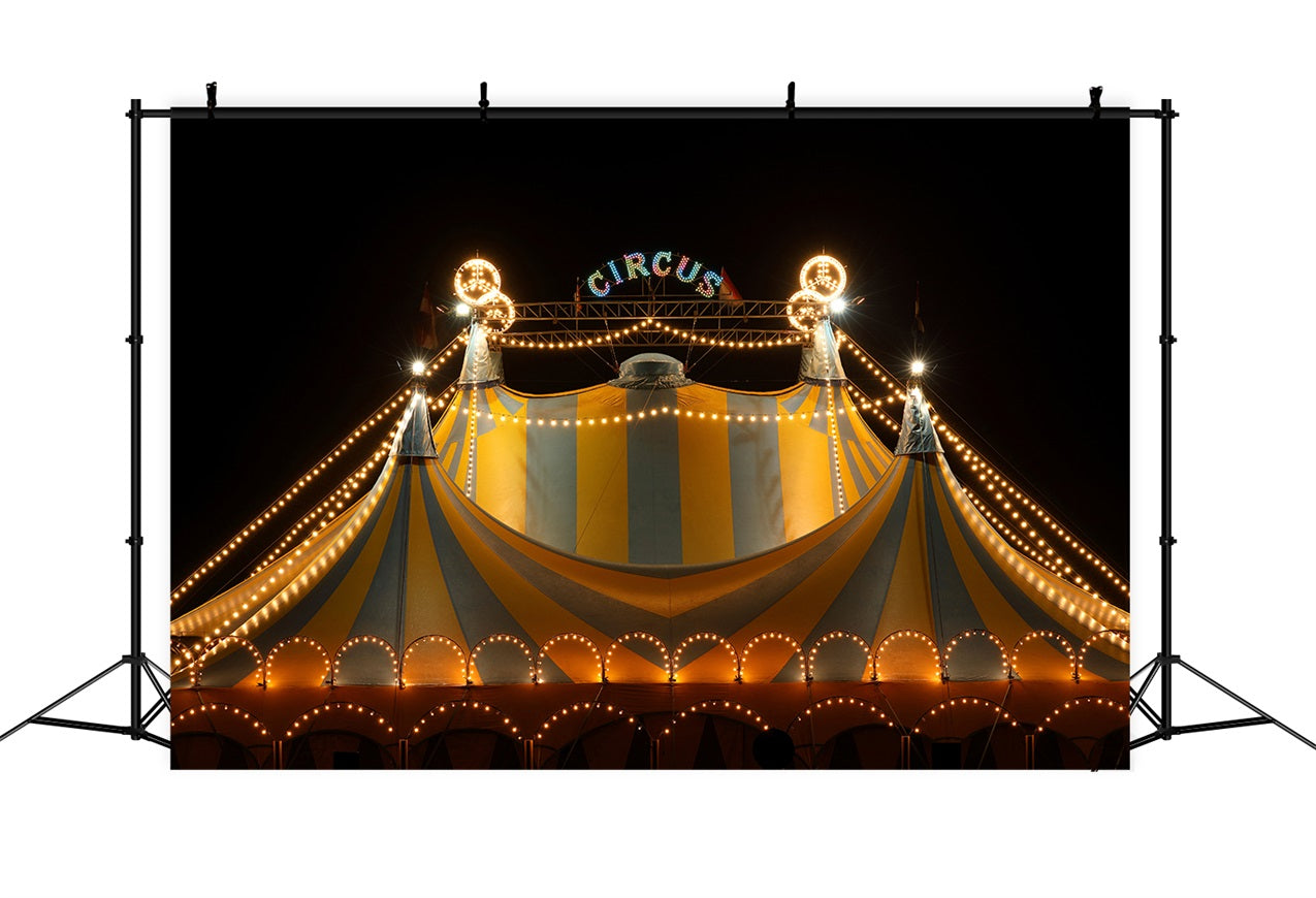 Circus Themed Backdrops Carnival Tent Starlit Backdrop BRP1-178