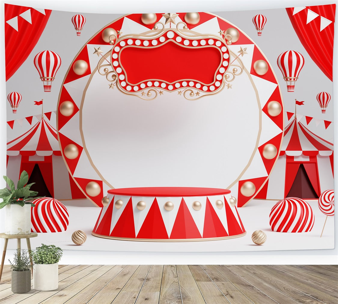 Carnival Party Backdrops Circus Tents Stage Backdrop BRP1-194