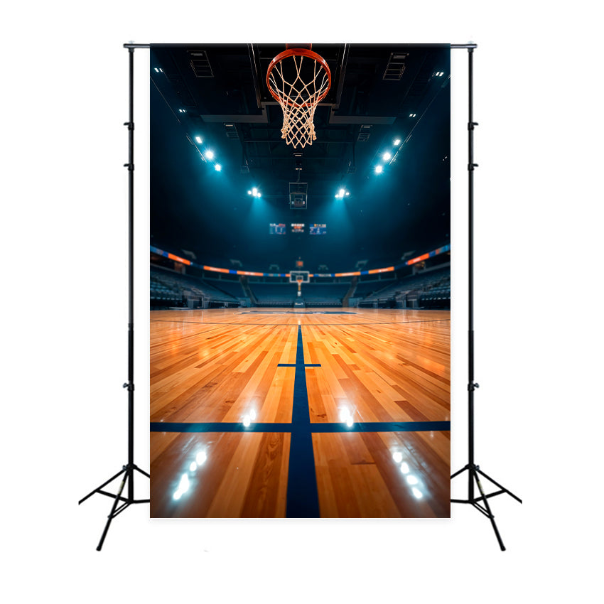 Basketball Court Backdrop Game Night Professional Backdrop BRP1-333