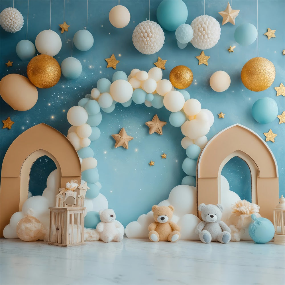 Happy Birthday Backdrops Teddy Bear Wonderland Backdrop BRP10-322