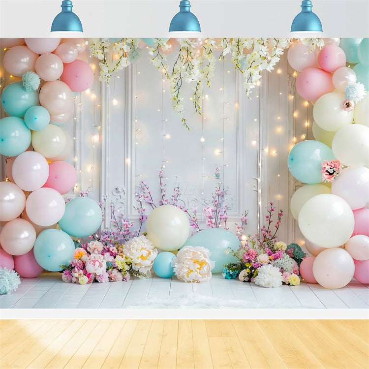 Backdrops For Birthday Parties Balloon Arch Floral Backdrop BRP10-345
