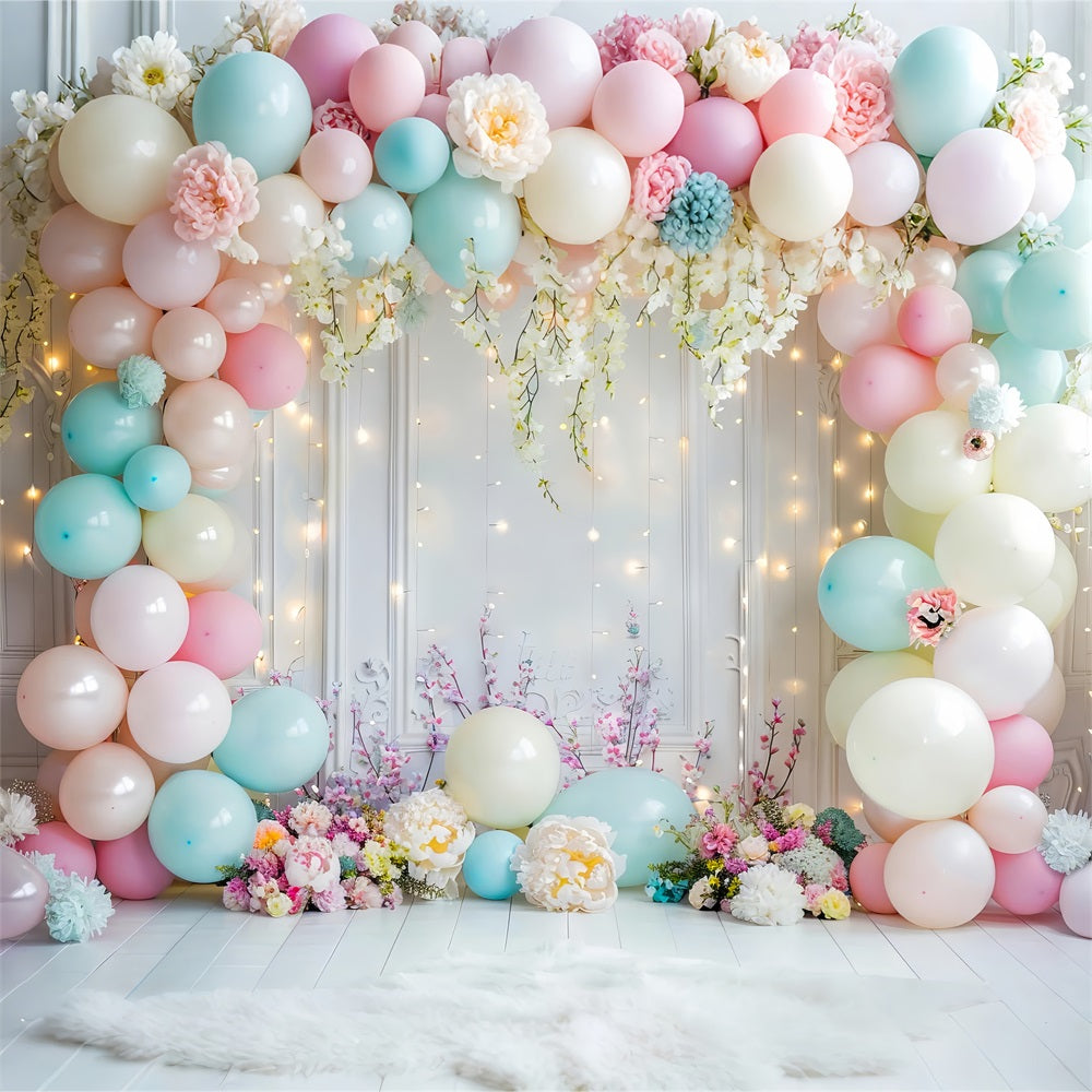 Backdrops For Birthday Parties Balloon Arch Floral Backdrop BRP10-345