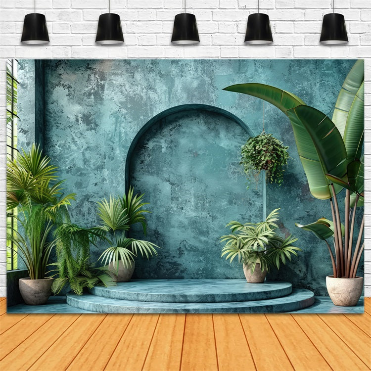 Bohemian Wall Decor Backdrop Archway Tropical Plants Backdrop BRP10-611
